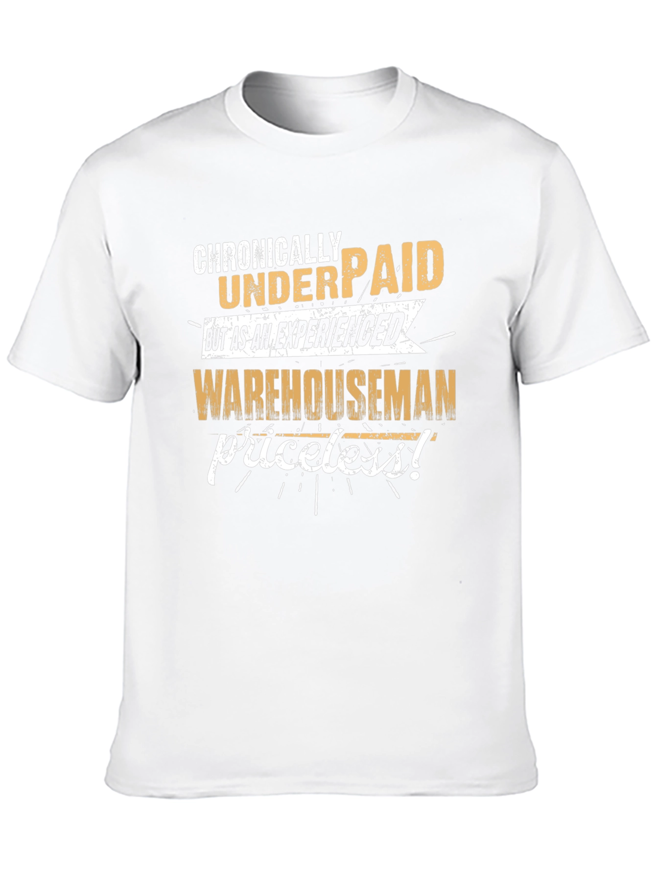 Chronically Underpaid Warehouseman Black T-Shirt