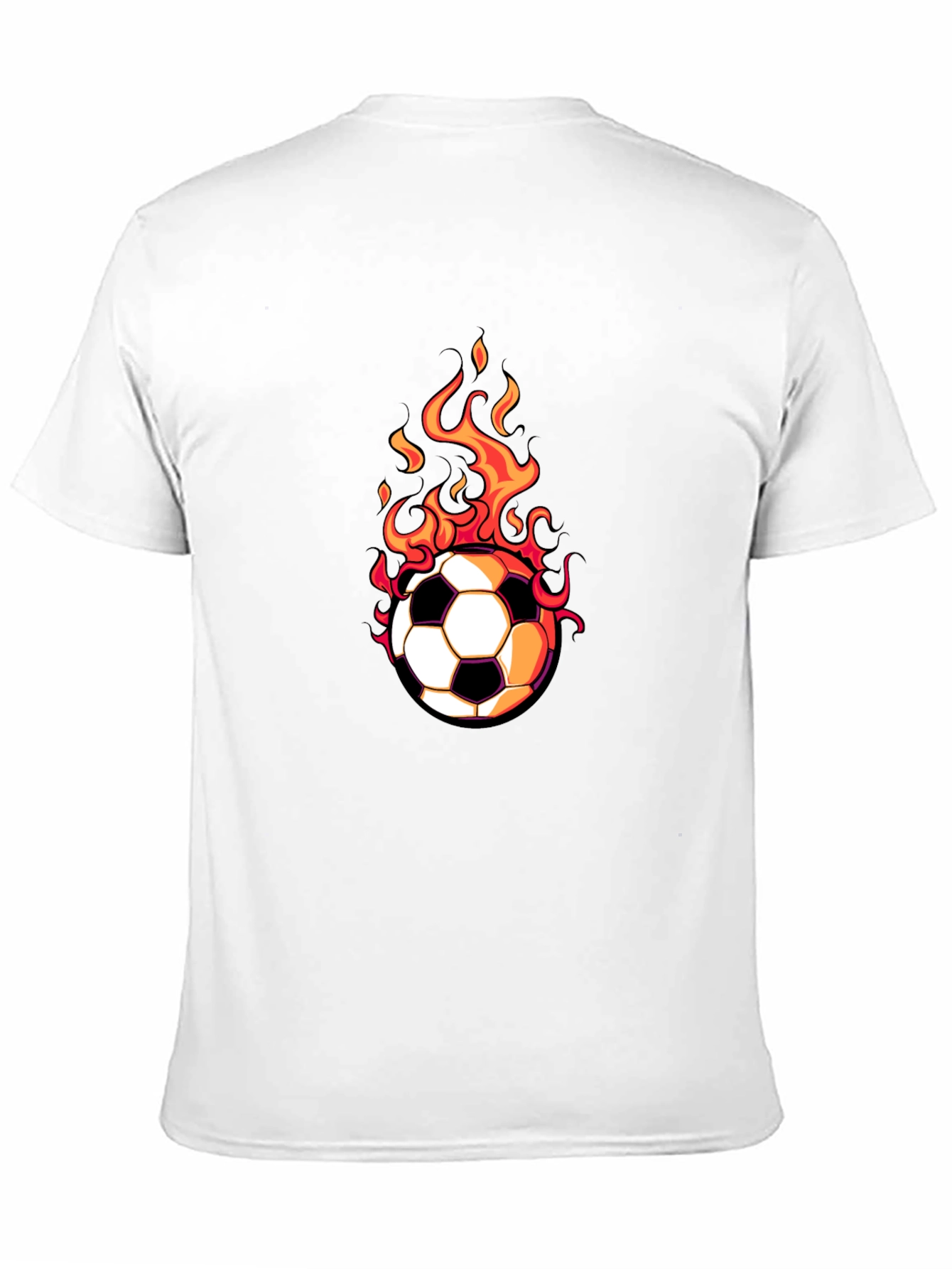 Flaming Soccer Ball Graphic Tee
