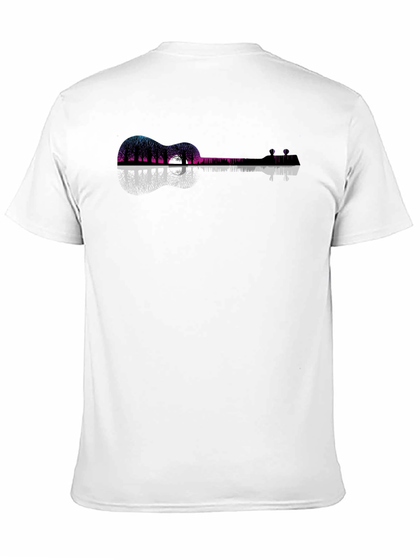 Guitar Trees Graphic Tee - Mens Black T-Shirt