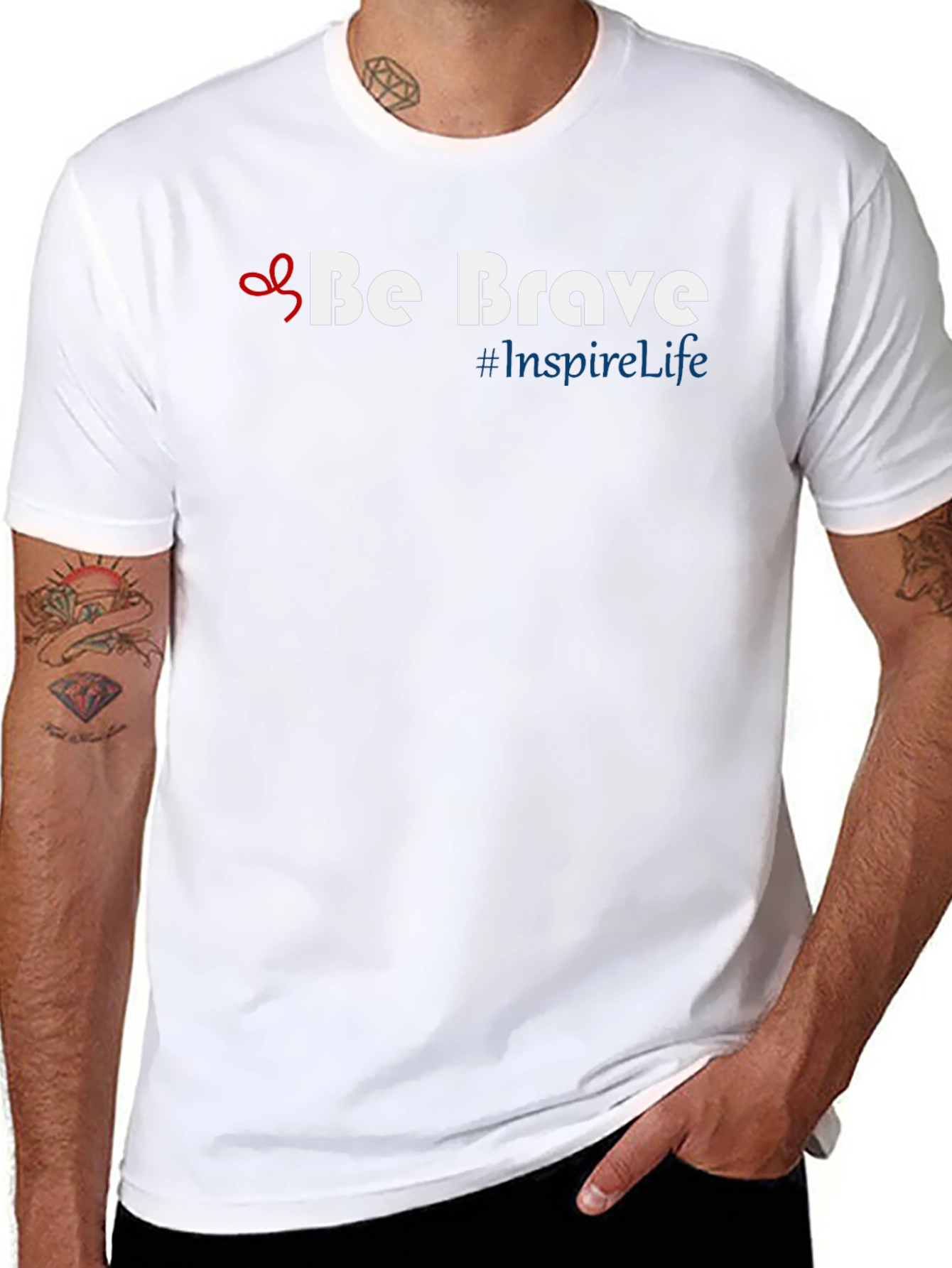 Be Brave T-Shirt - Inspire Life Motivational Tee