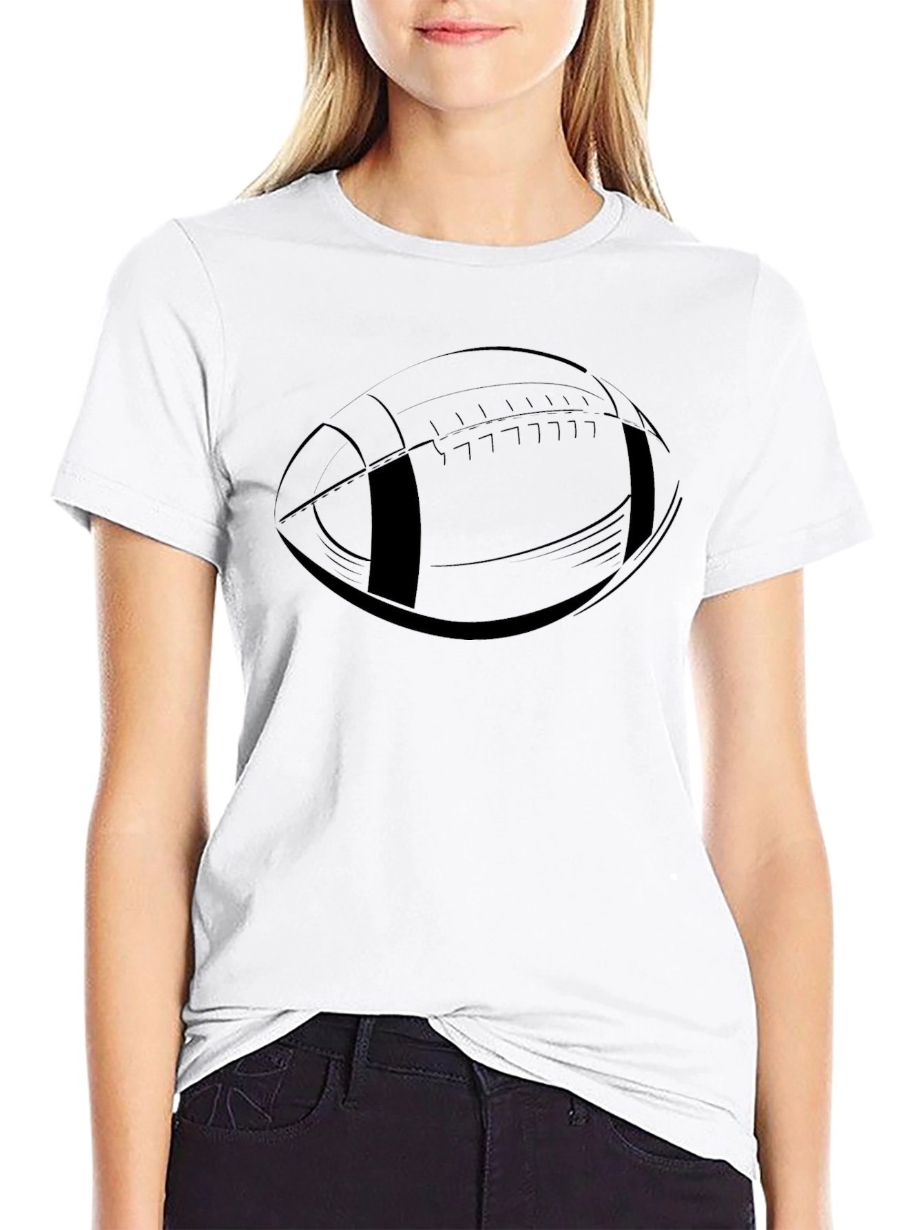 Football Graphic Tee - Stylish Sporty Casual