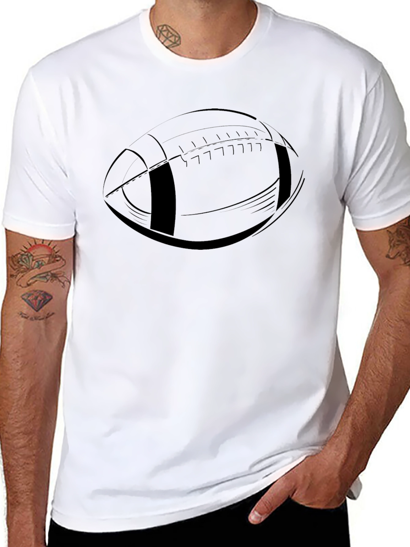 Football Graphic Tee - Stylish Sporty Casual