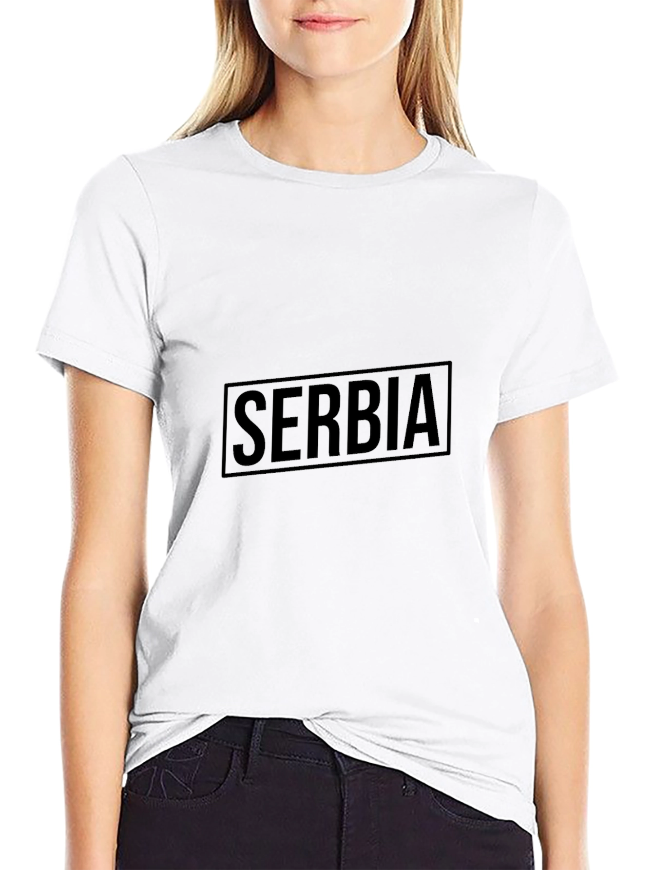 Serbia Graphic Tee - Classic Black T-Shirt