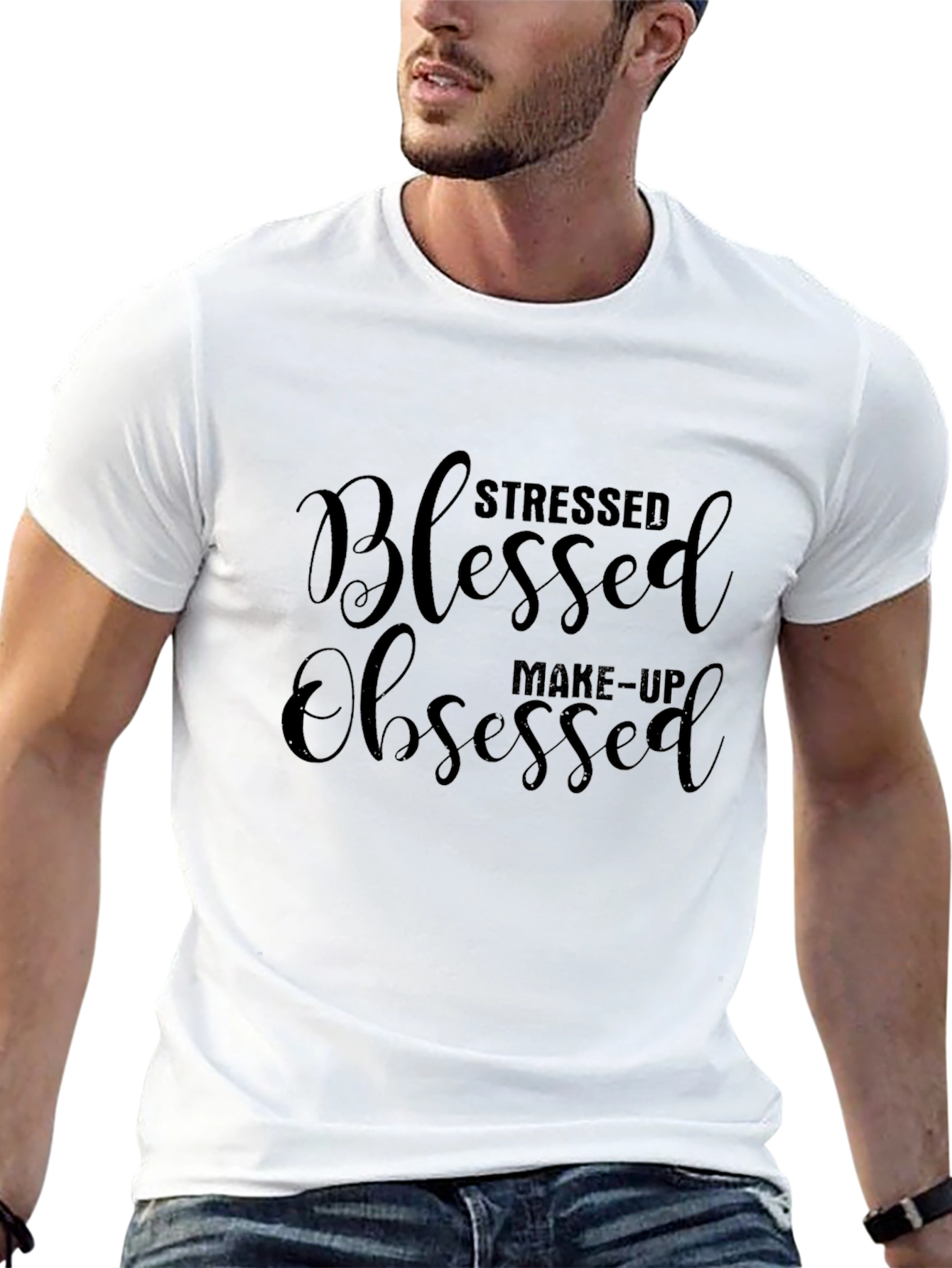 Stressed Blessed Makeup Obsessed T-Shirt