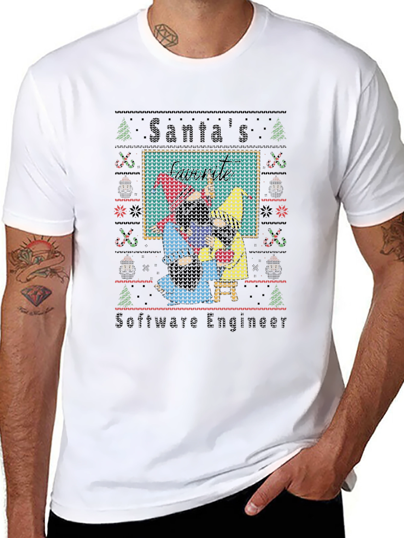 Santas Software Engineer Christmas T-Shirt