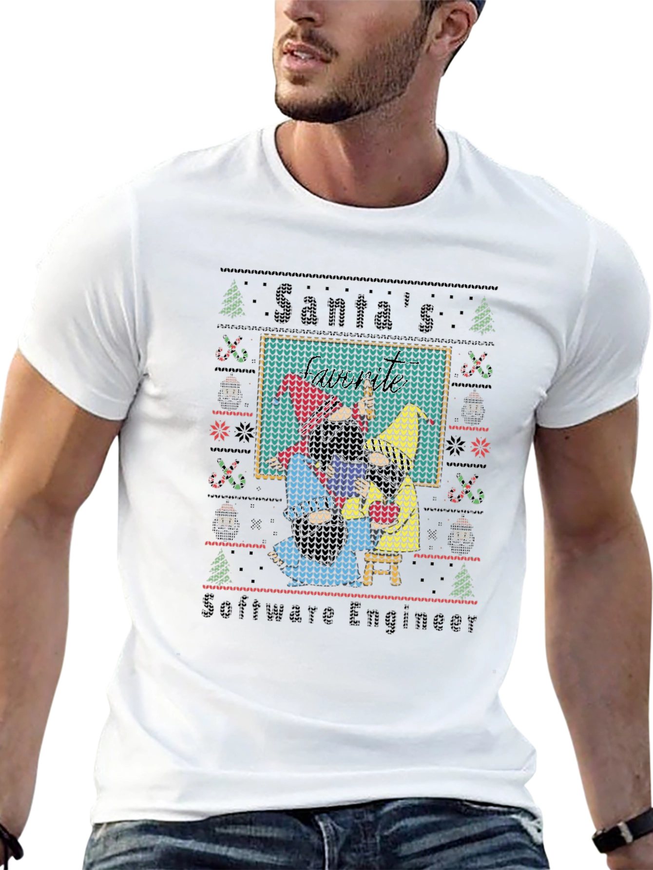 Santas Software Engineer Christmas T-Shirt