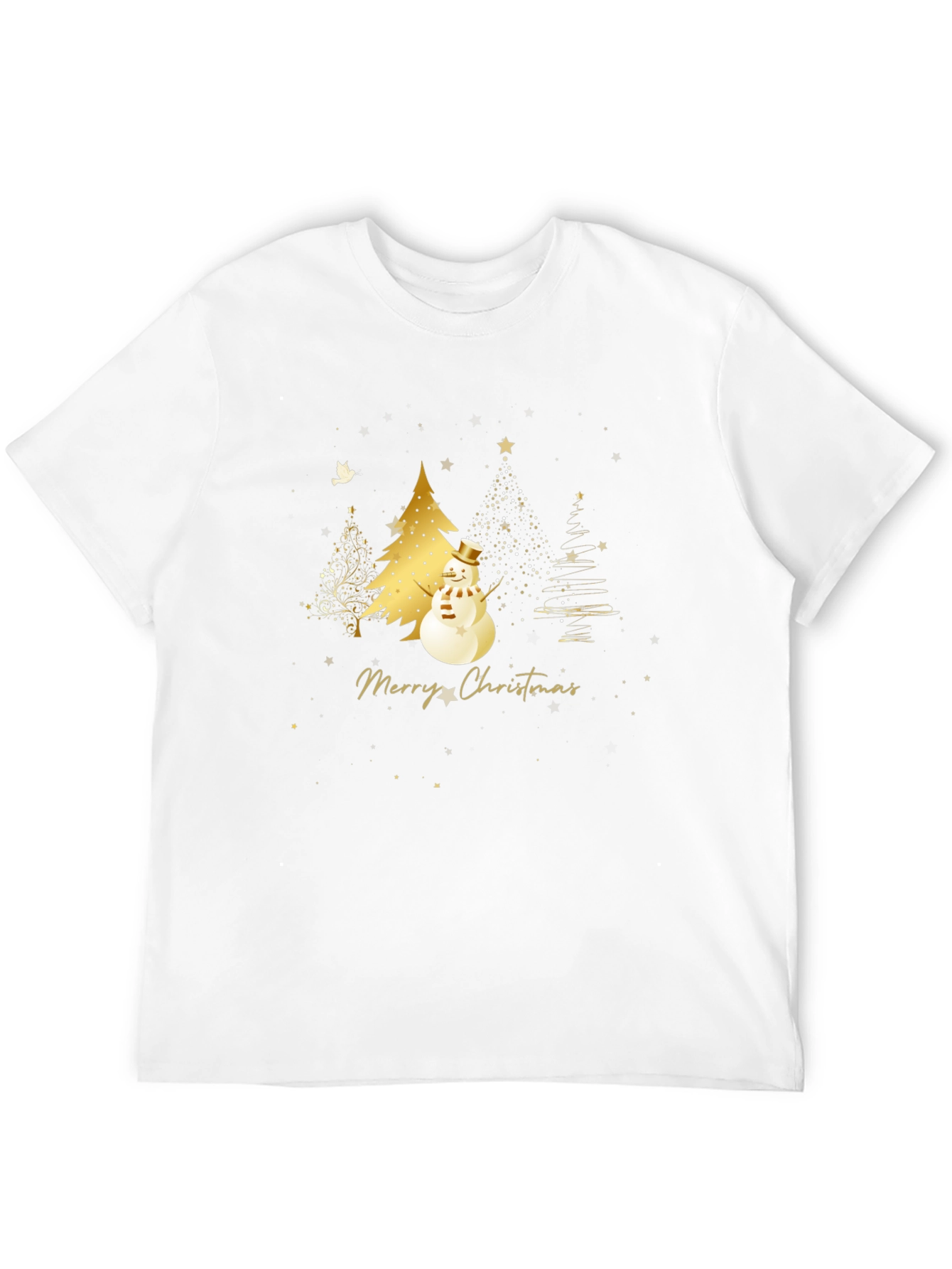 Festive Merry Christmas Snowman T-Shirt