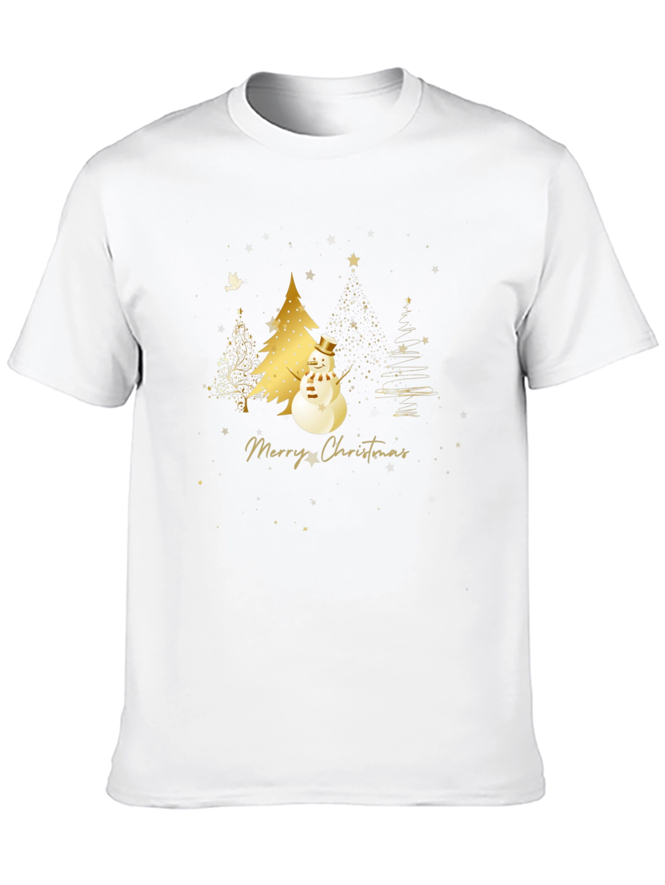Festive Merry Christmas Snowman T-Shirt