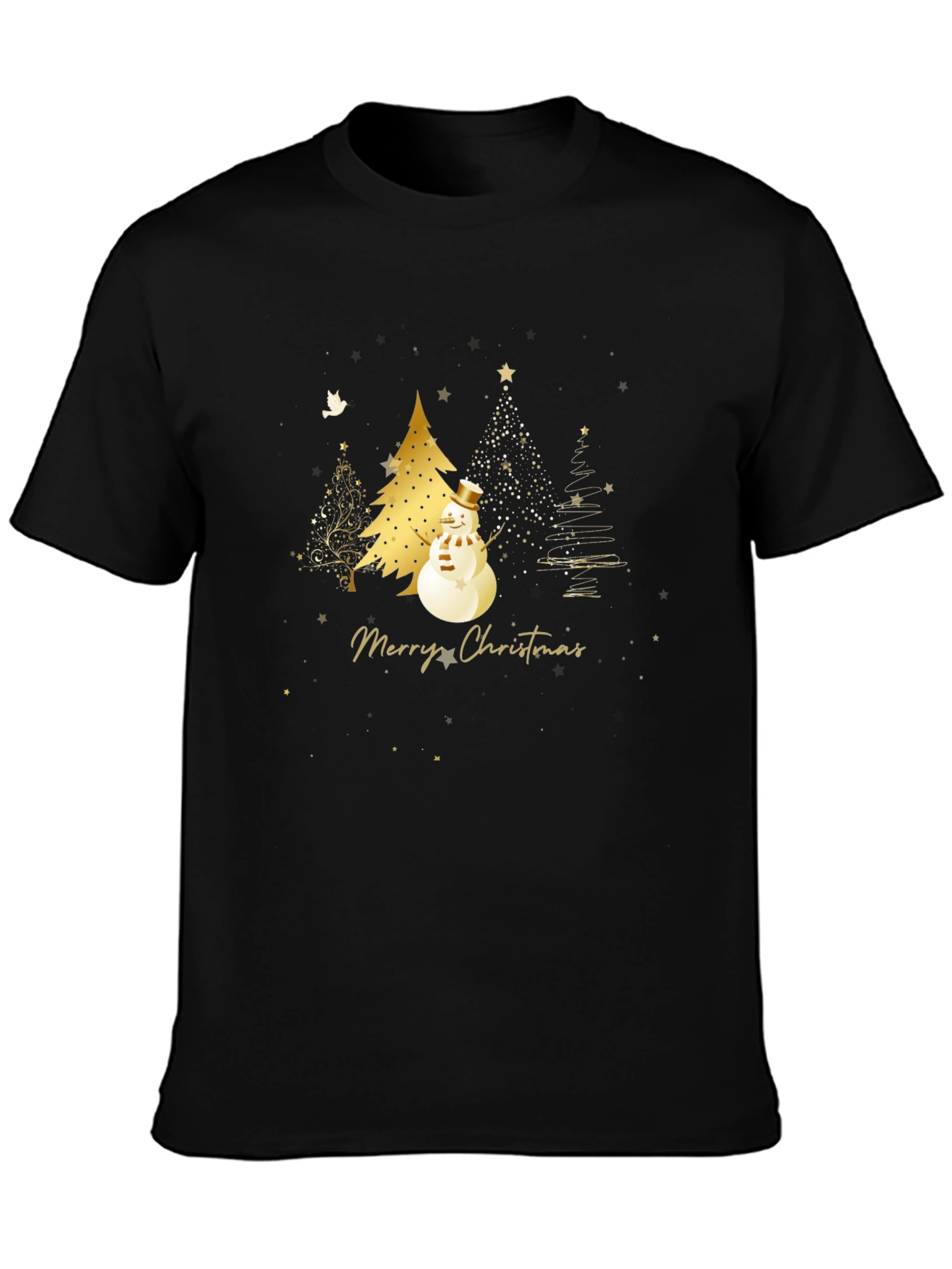 Festive Merry Christmas Snowman T-Shirt