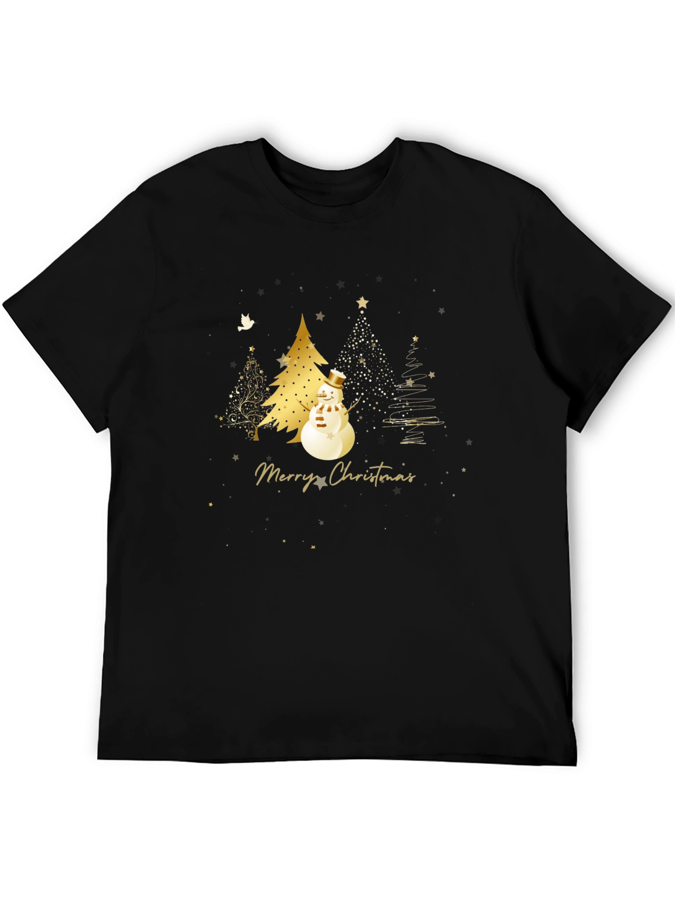 Festive Merry Christmas Snowman T-Shirt