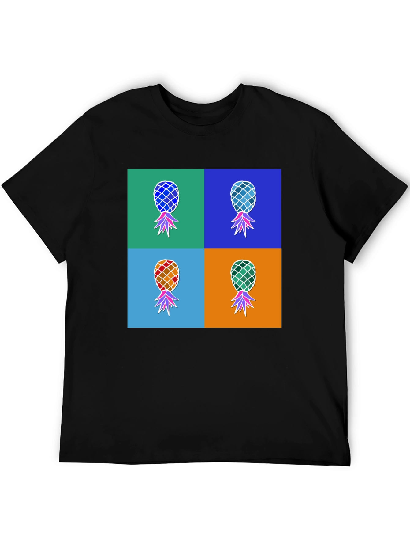 Pop Art Pineapple Graphic Tee - Funky & Fresh