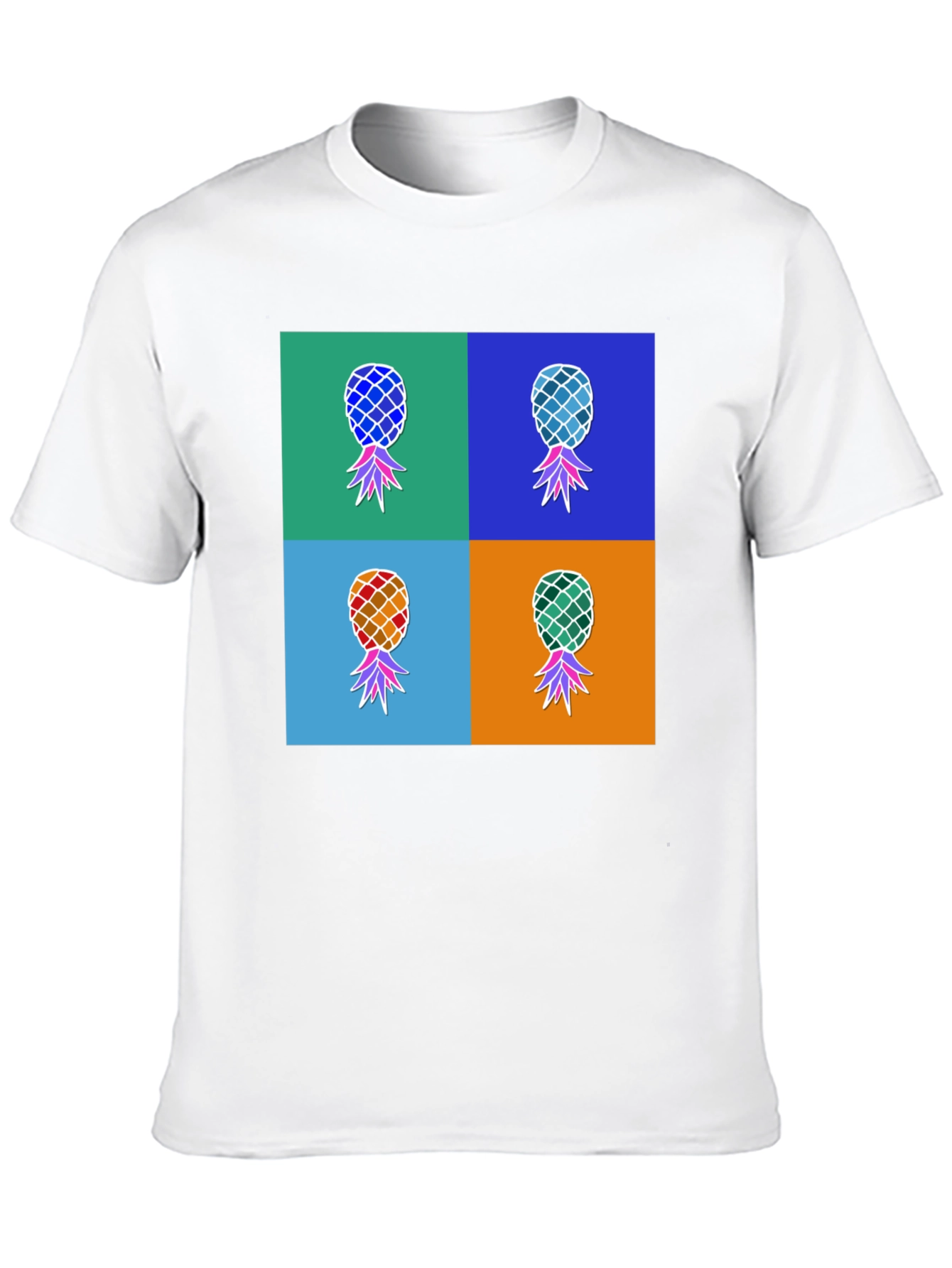 Pop Art Pineapple Graphic Tee - Funky & Fresh