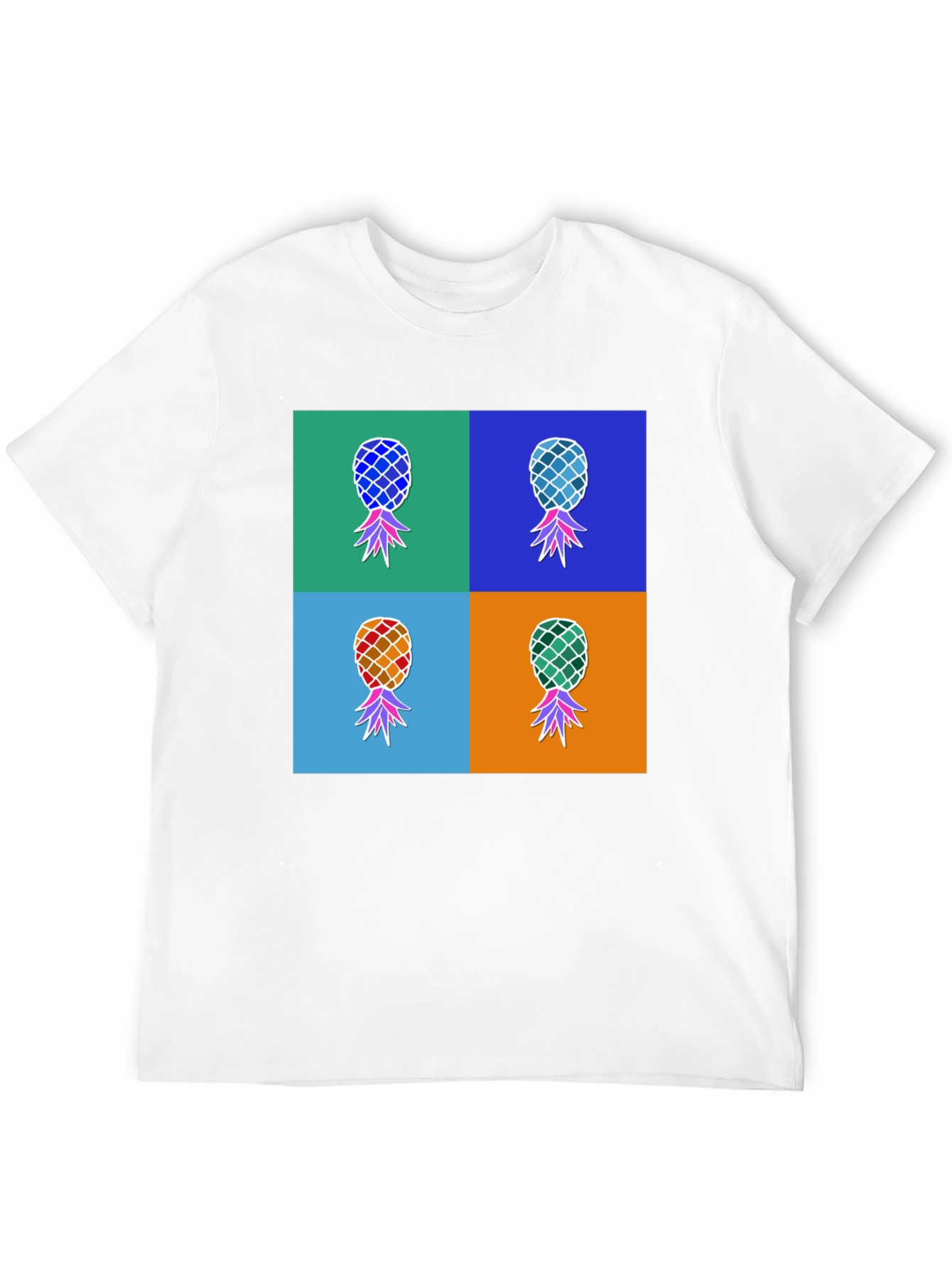 Pop Art Pineapple Graphic Tee - Funky & Fresh