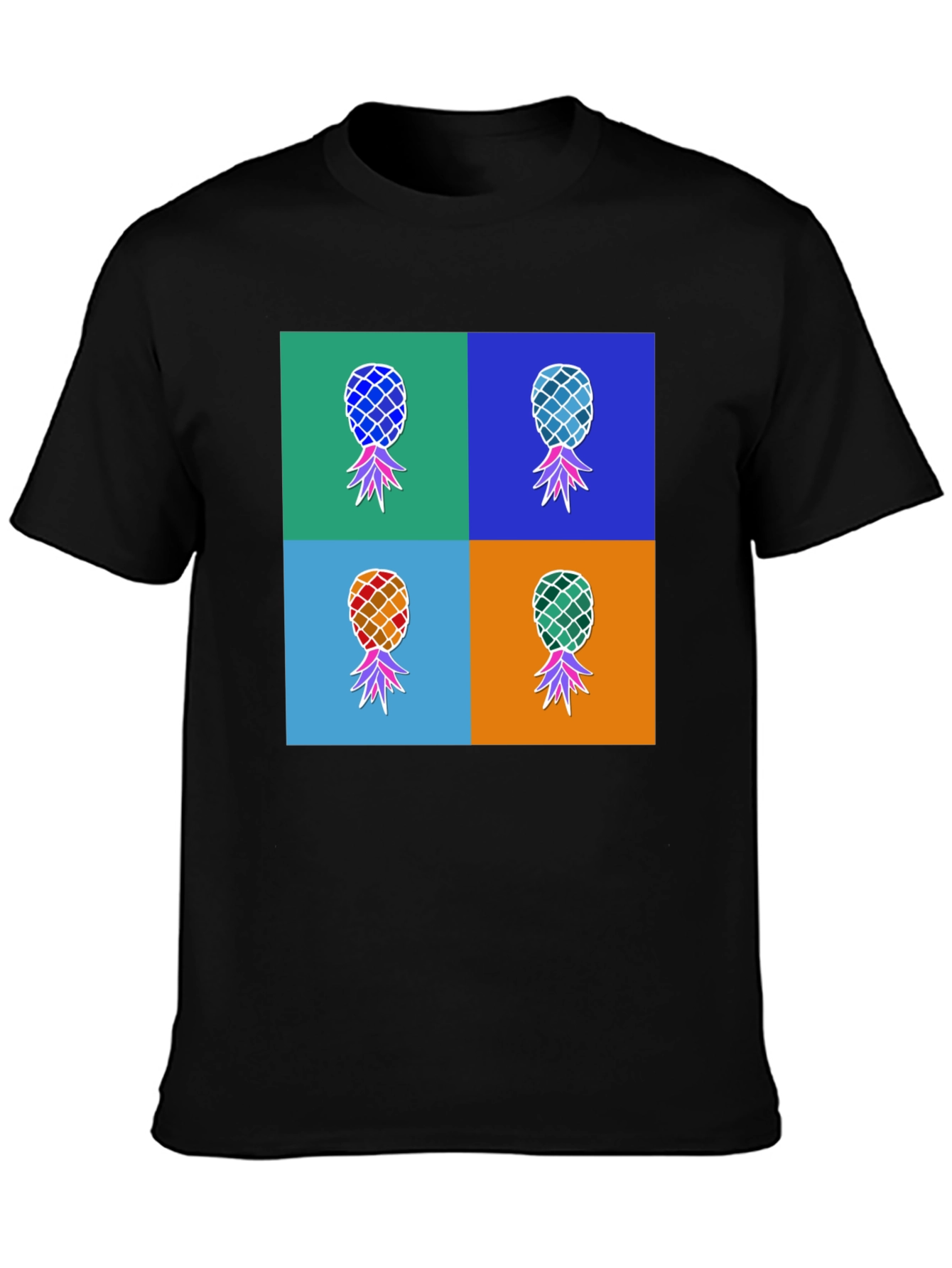 Pop Art Pineapple Graphic Tee - Funky & Fresh