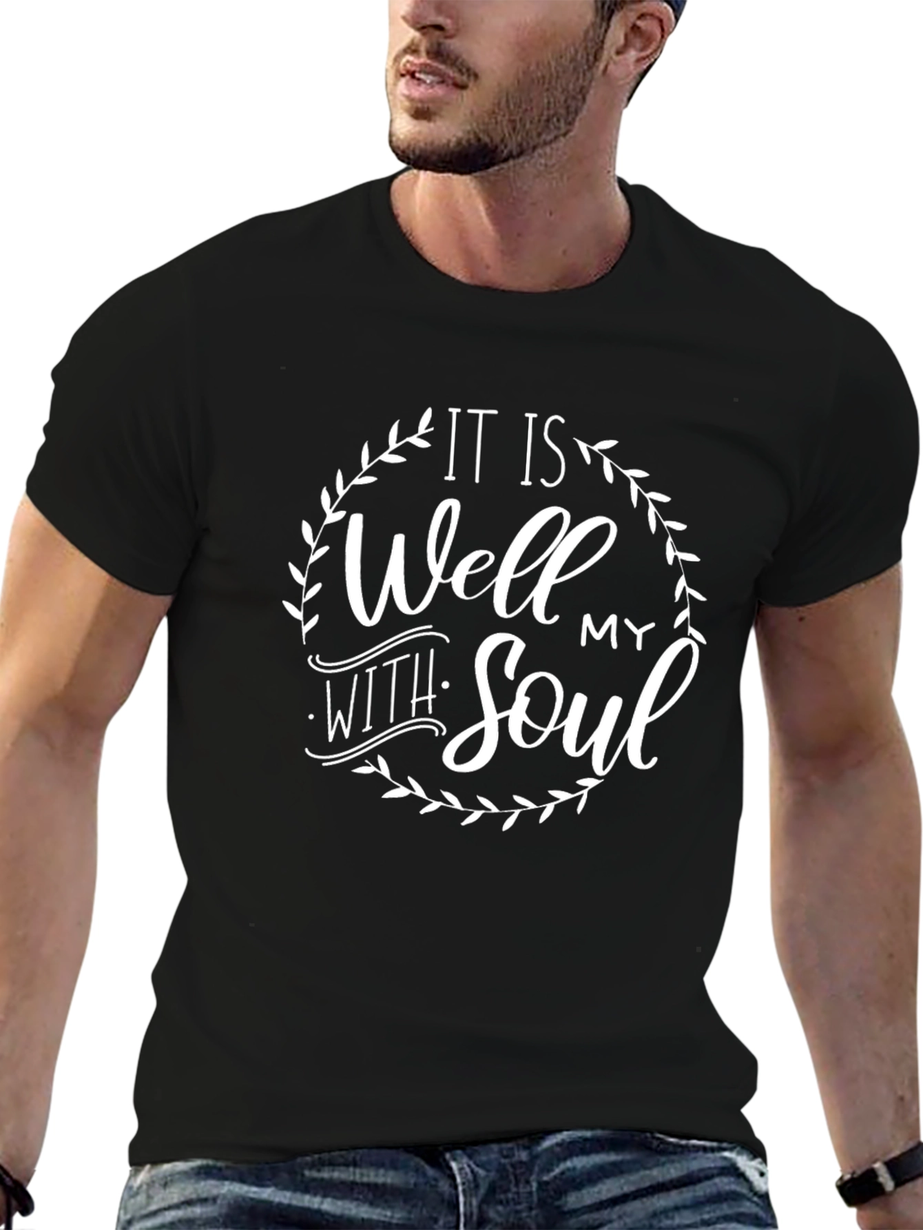 It Is Well With My Soul Black T-Shirt