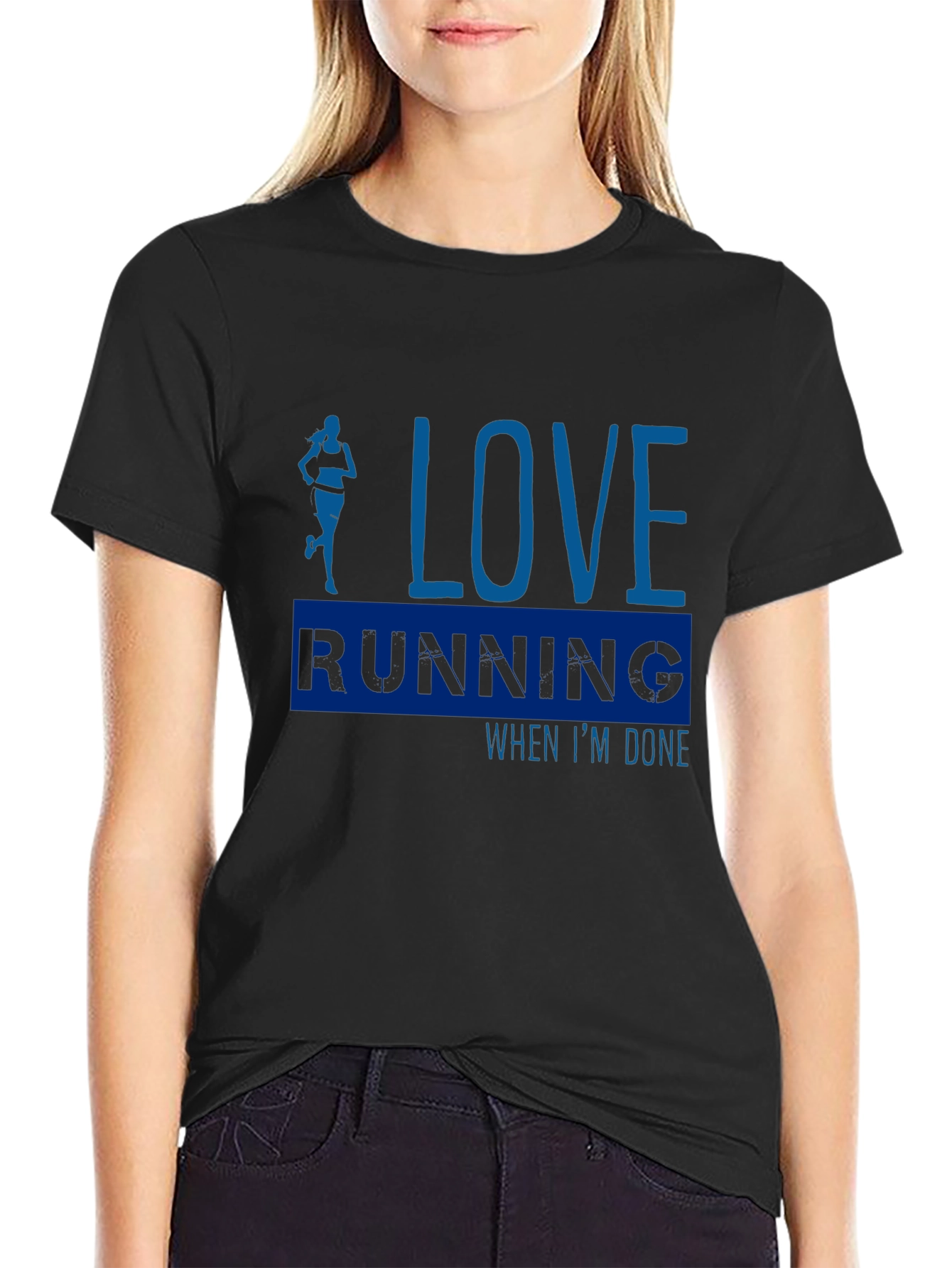 Love Running Black T-Shirt