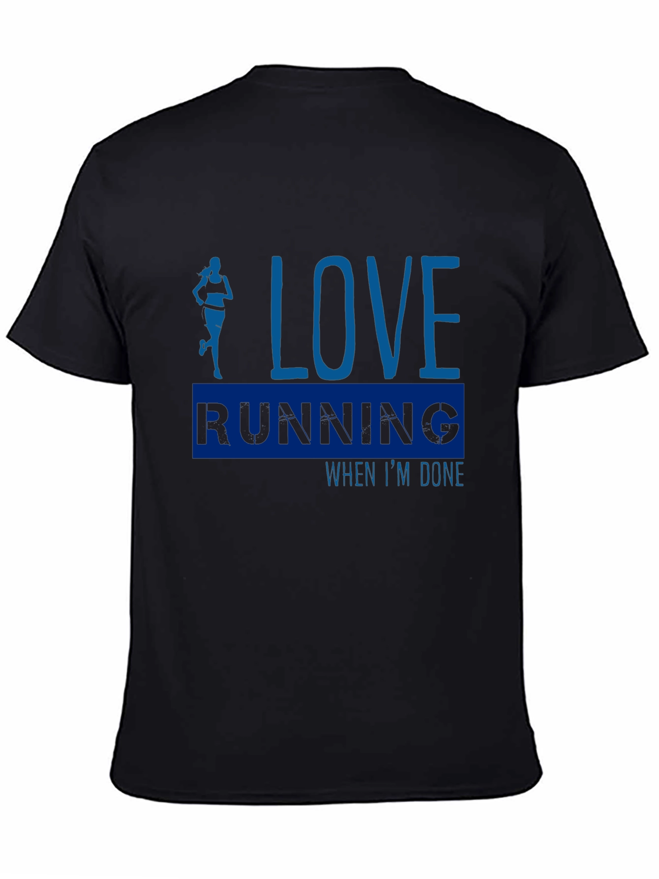Love Running Black T-Shirt