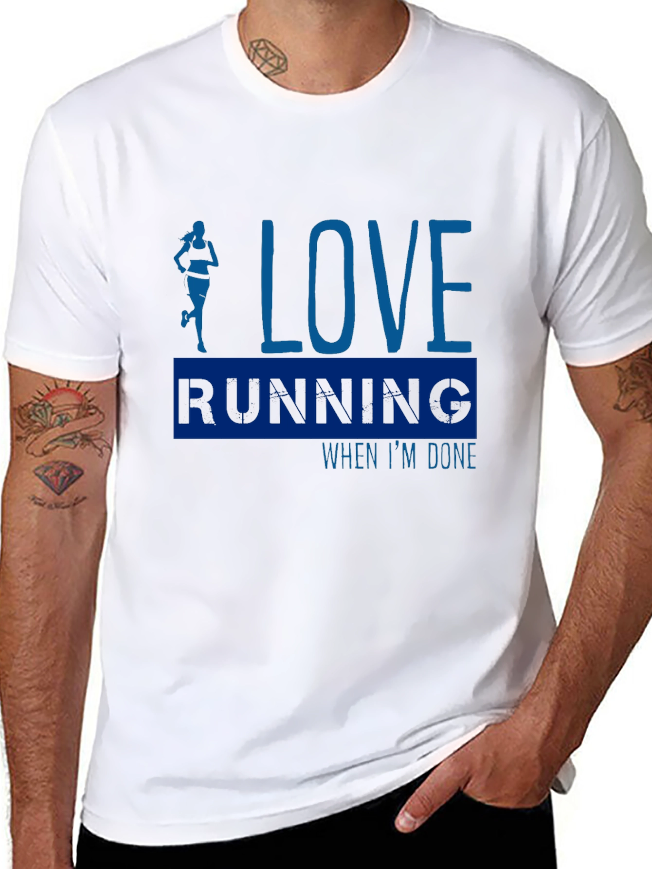 Love Running Black T-Shirt