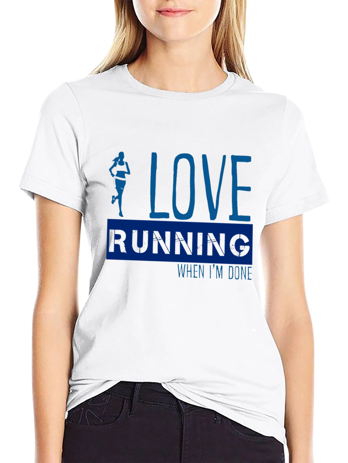 Love Running Black T-Shirt