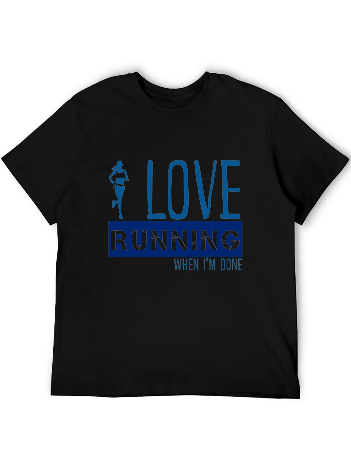 Love Running Black T-Shirt