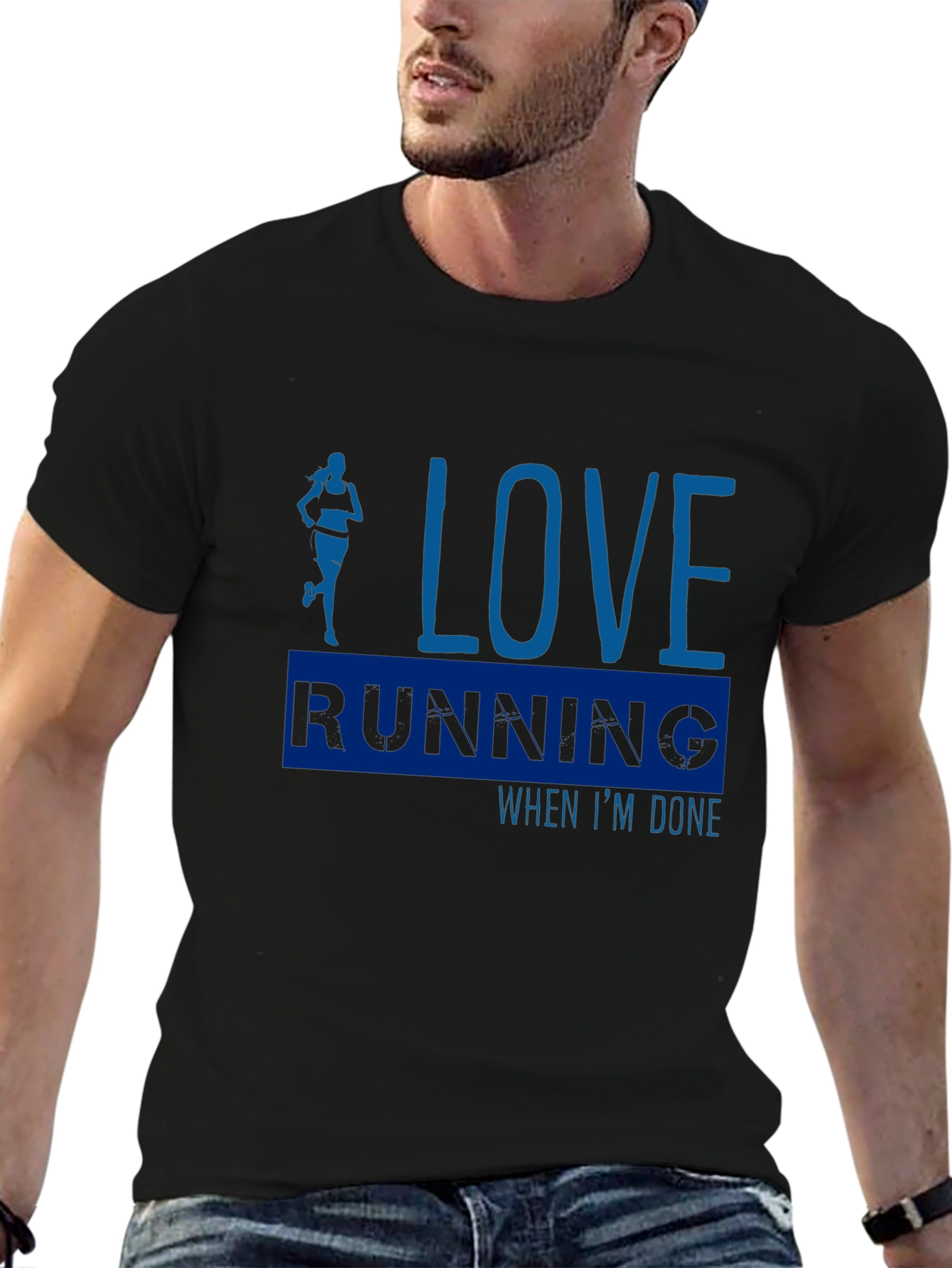 Love Running Black T-Shirt