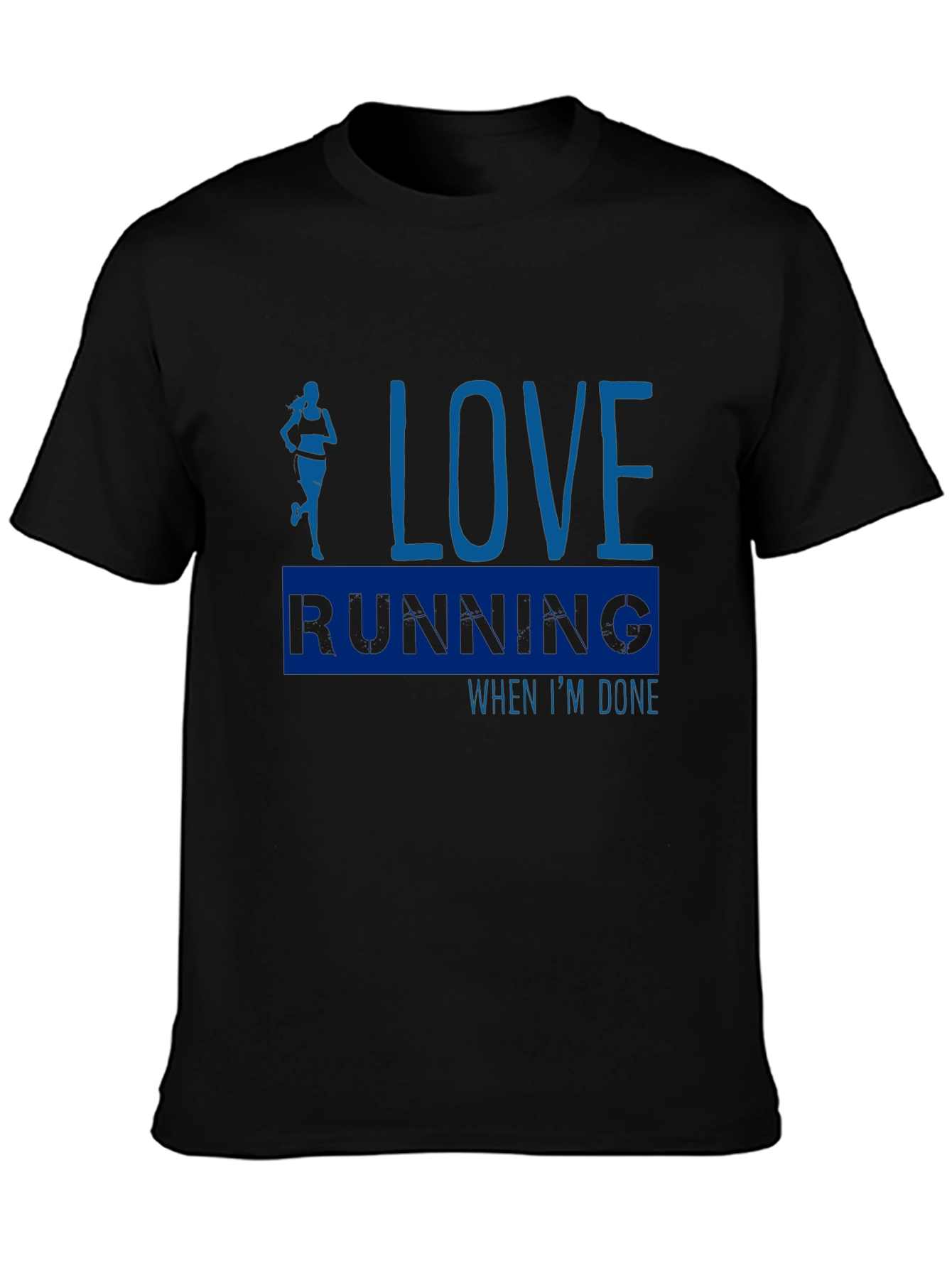 Love Running Black T-Shirt