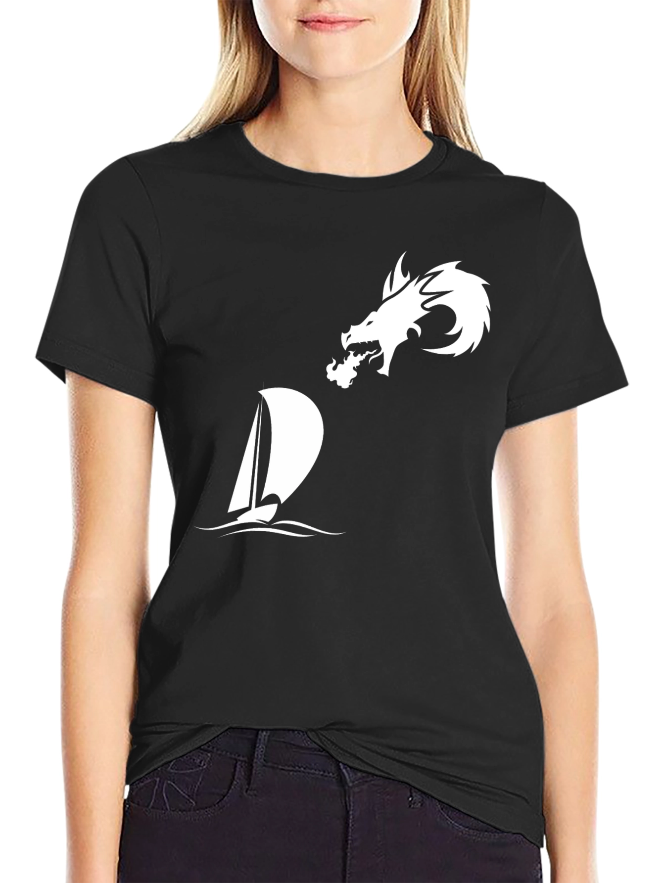 Dragon & Sailboat Graphic Tee