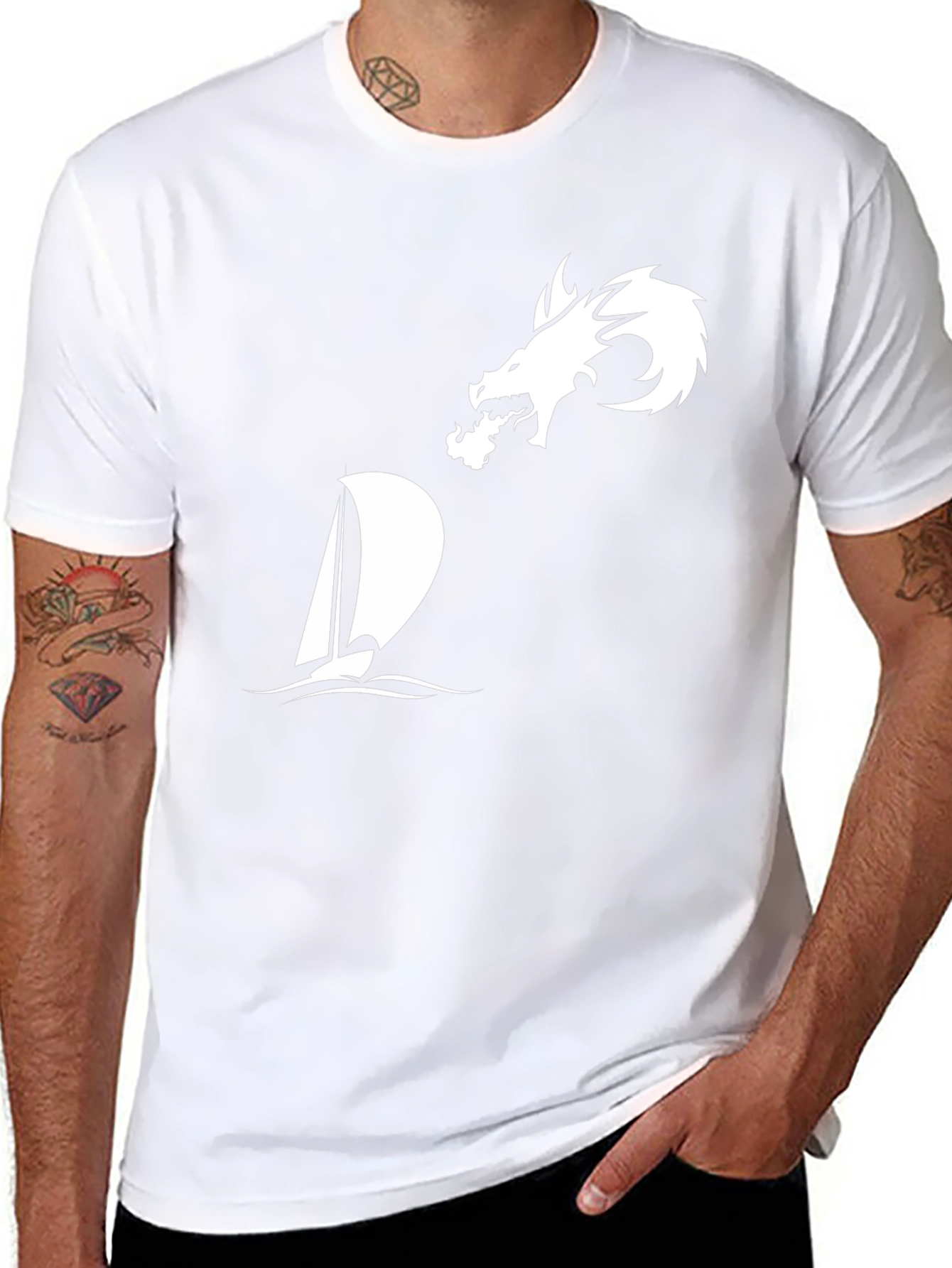 Dragon & Sailboat Graphic Tee
