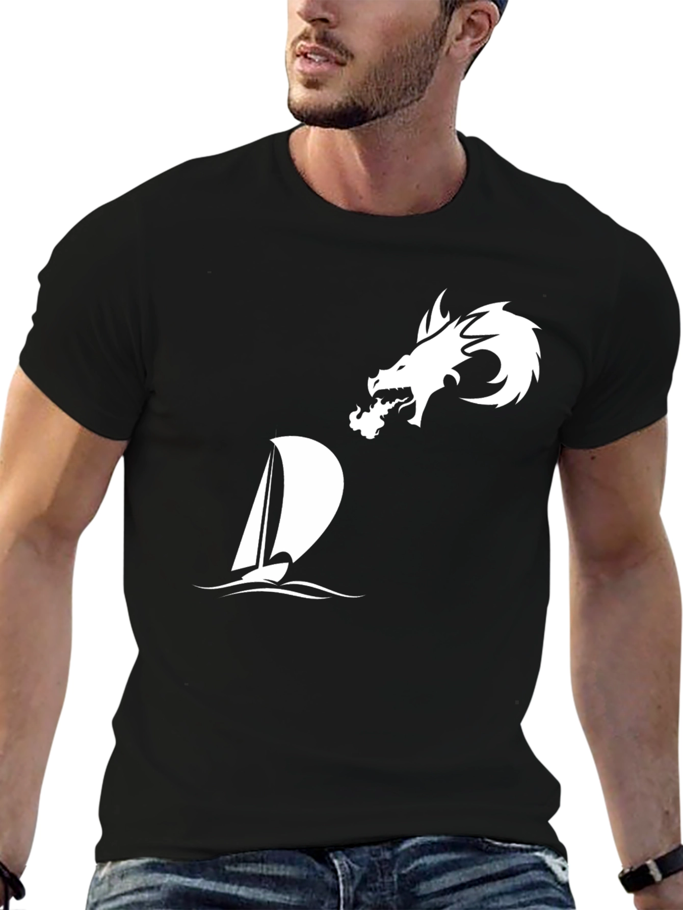 Dragon & Sailboat Graphic Tee