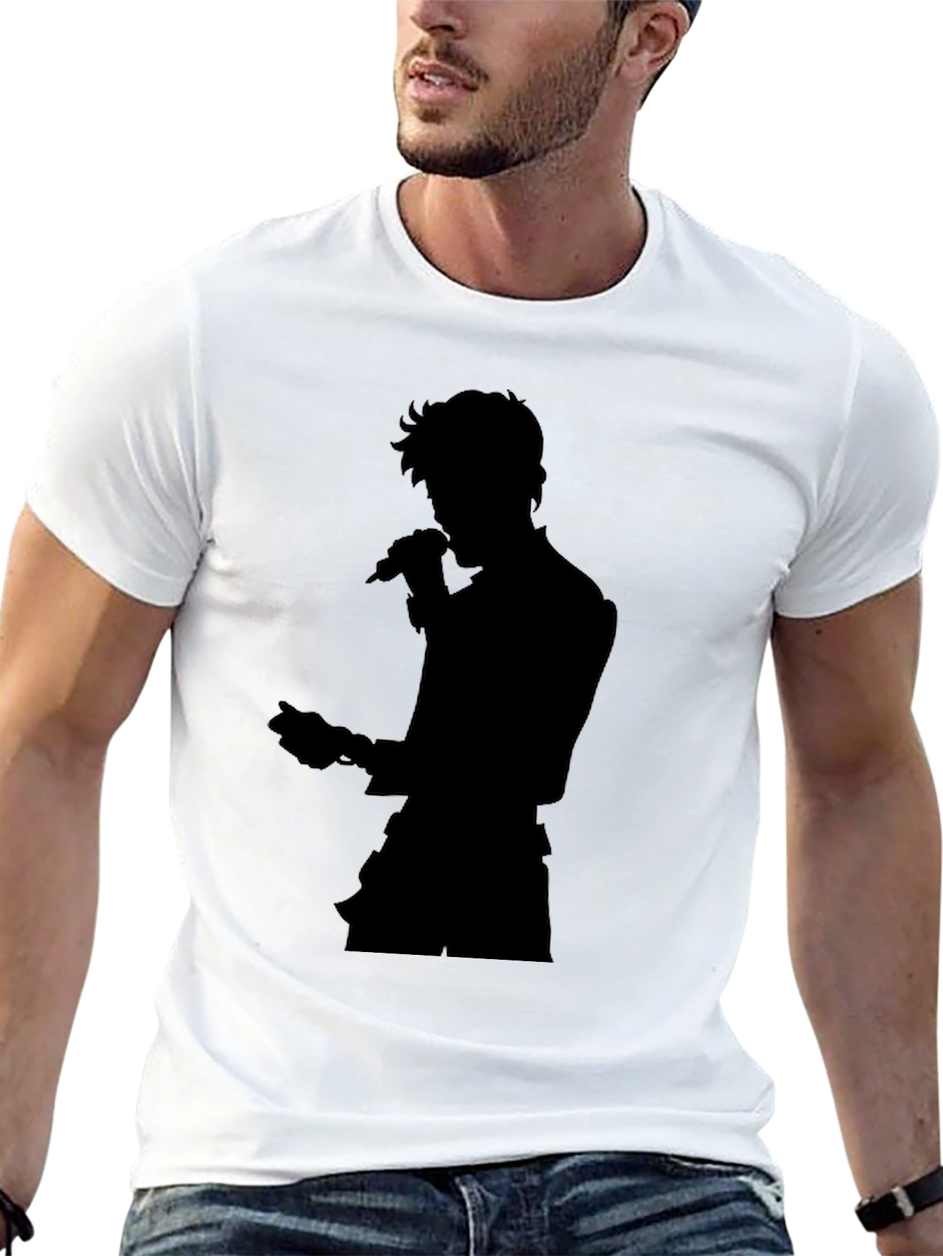 Silhouette Singer Black T-Shirt