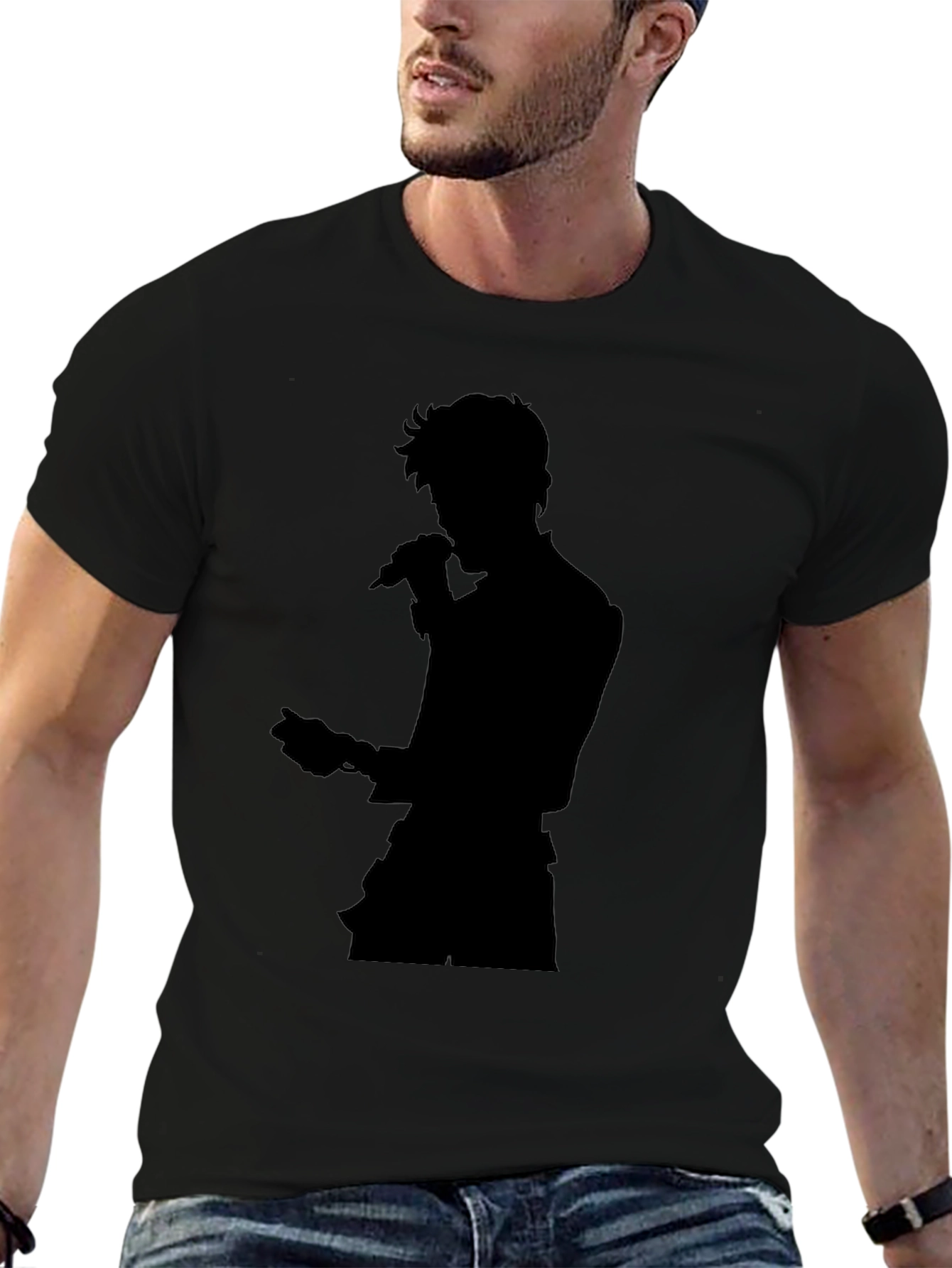 Silhouette Singer Black T-Shirt