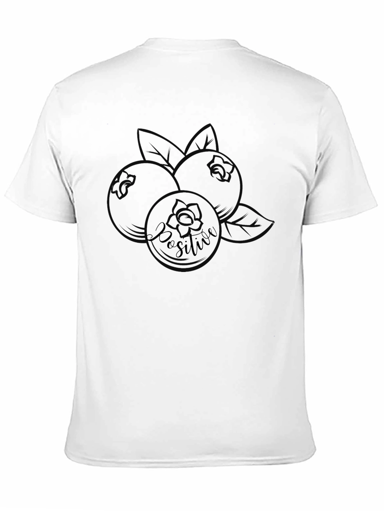 Positive Blueberry Graphic T-Shirt