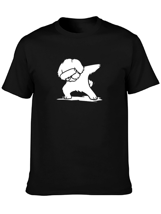 Dabbing Dog Graphic Tee - Black T-Shirt