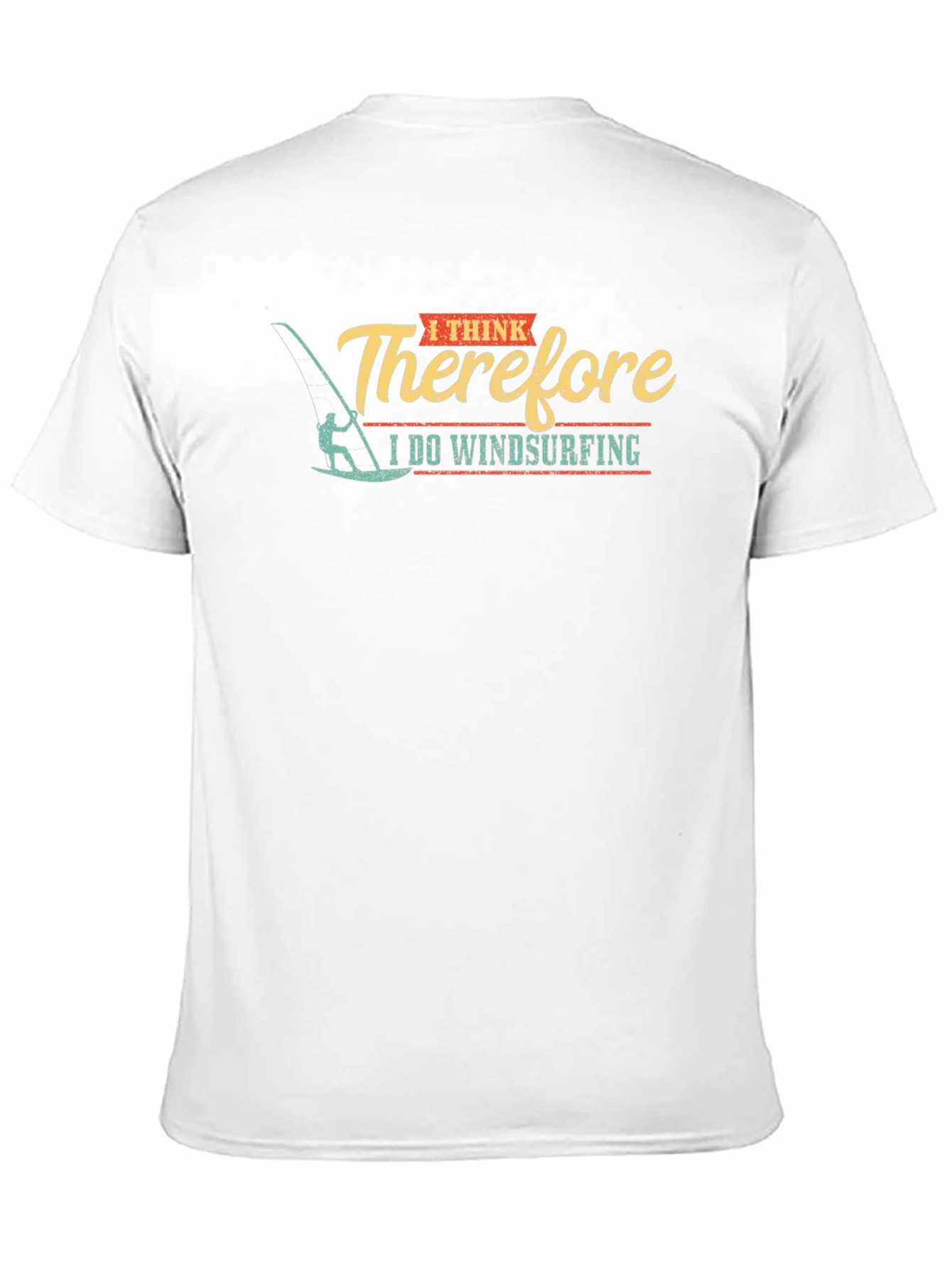 I Think Therefore I Do Windsurfing Black T-Shirt