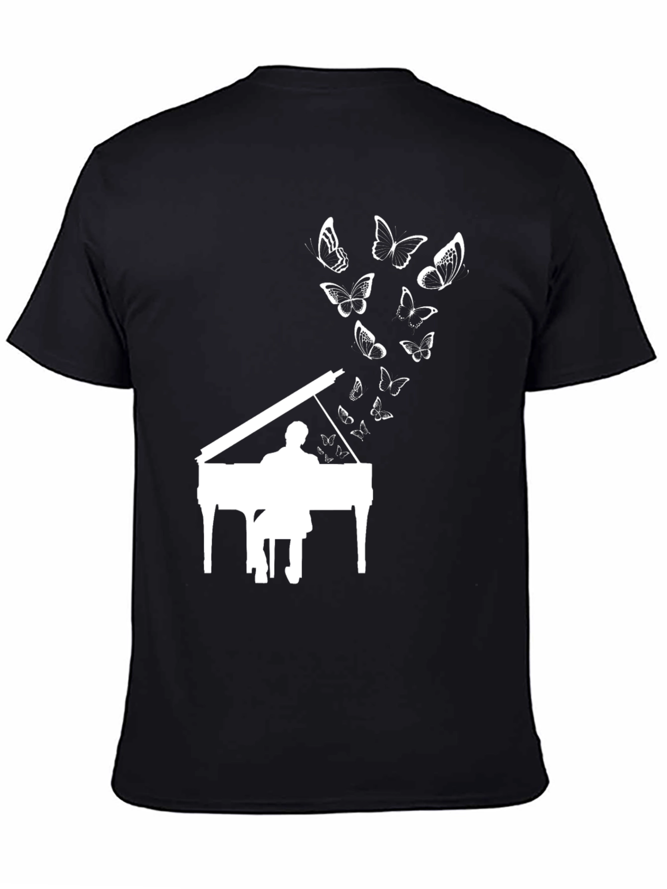 Piano Player Butterfly T-Shirt