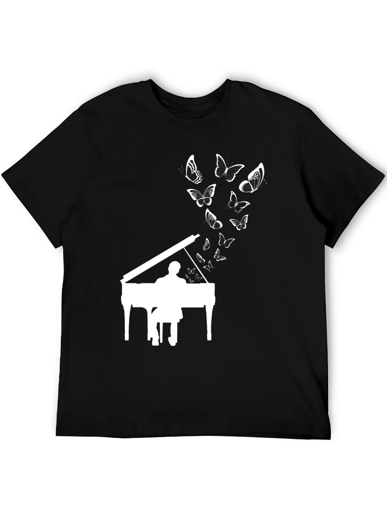 Piano Player Butterfly T-Shirt