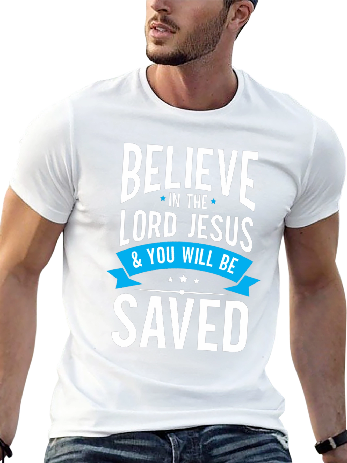Believe in the Lord Jesus Saved T-Shirt