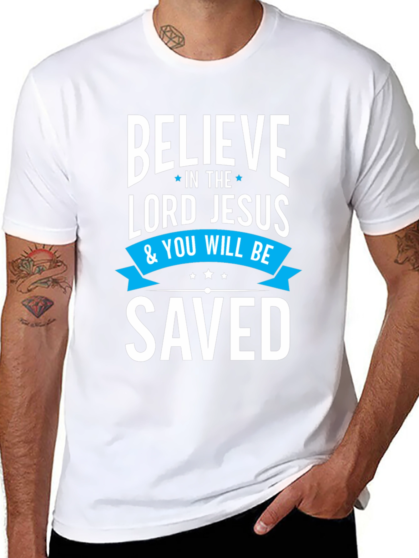 Believe in the Lord Jesus Saved T-Shirt