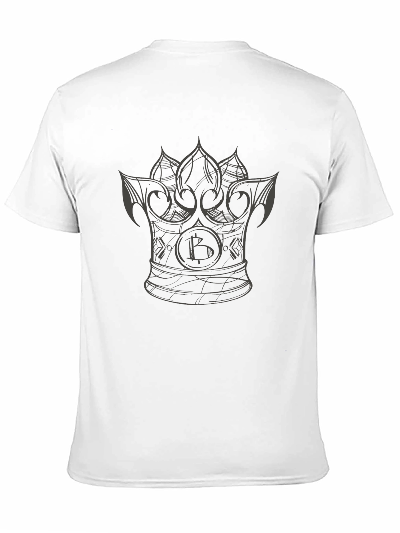 Bitcoin Crown Graphic T-Shirt - Crypto King Tee