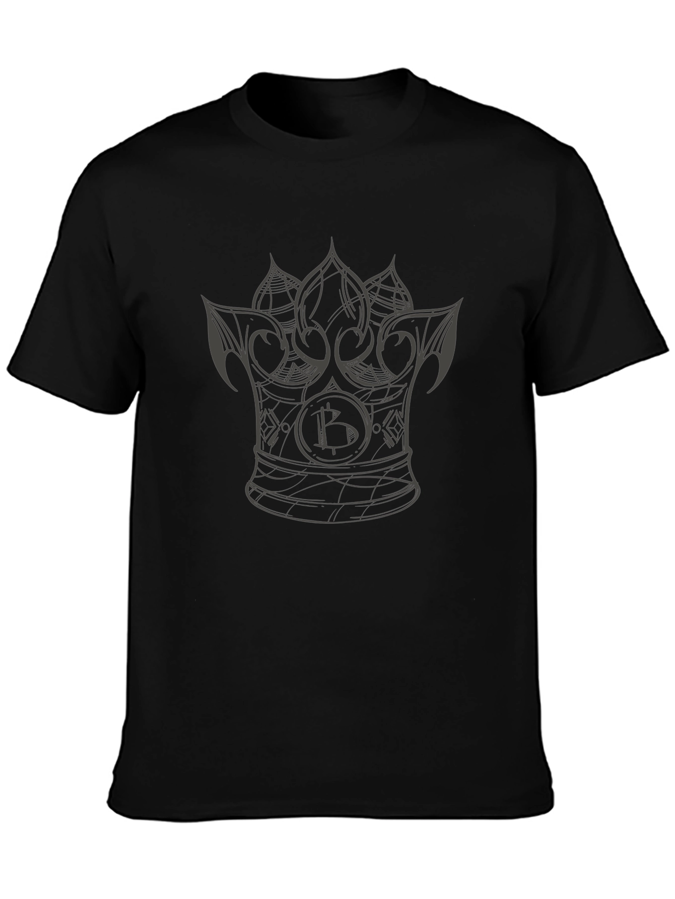 Bitcoin Crown Graphic T-Shirt - Crypto King Tee