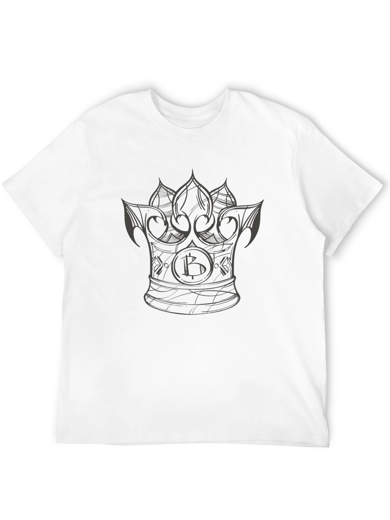 Bitcoin Crown Graphic T-Shirt - Crypto King Tee