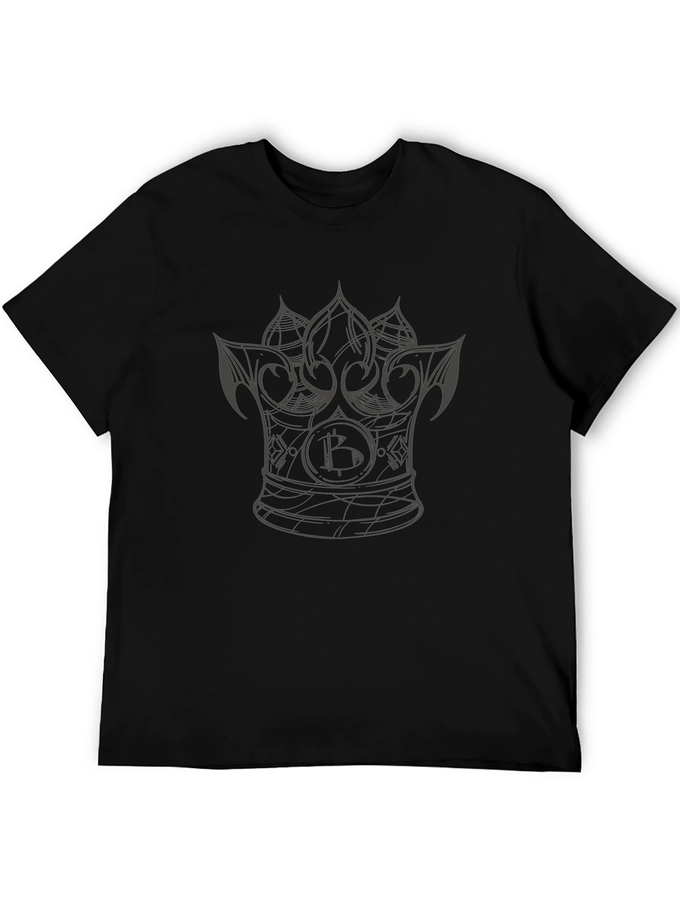 Bitcoin Crown Graphic T-Shirt - Crypto King Tee