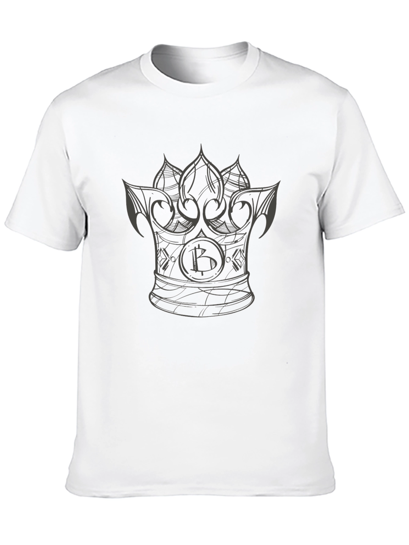 Bitcoin Crown Graphic T-Shirt - Crypto King Tee