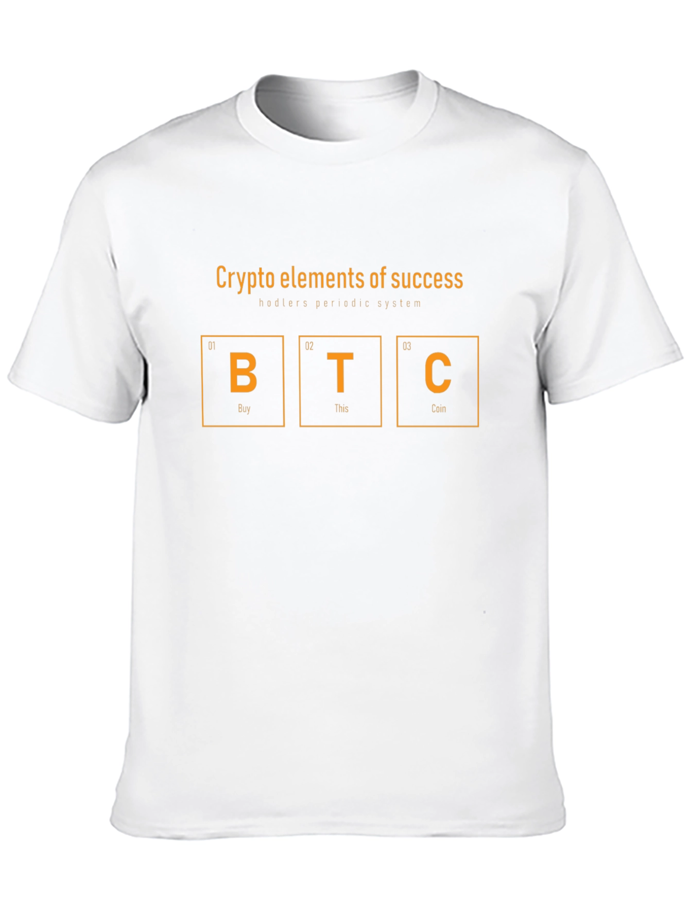 Crypto Elements T-Shirt - Bitcoin Hodler Periodic System Tee
