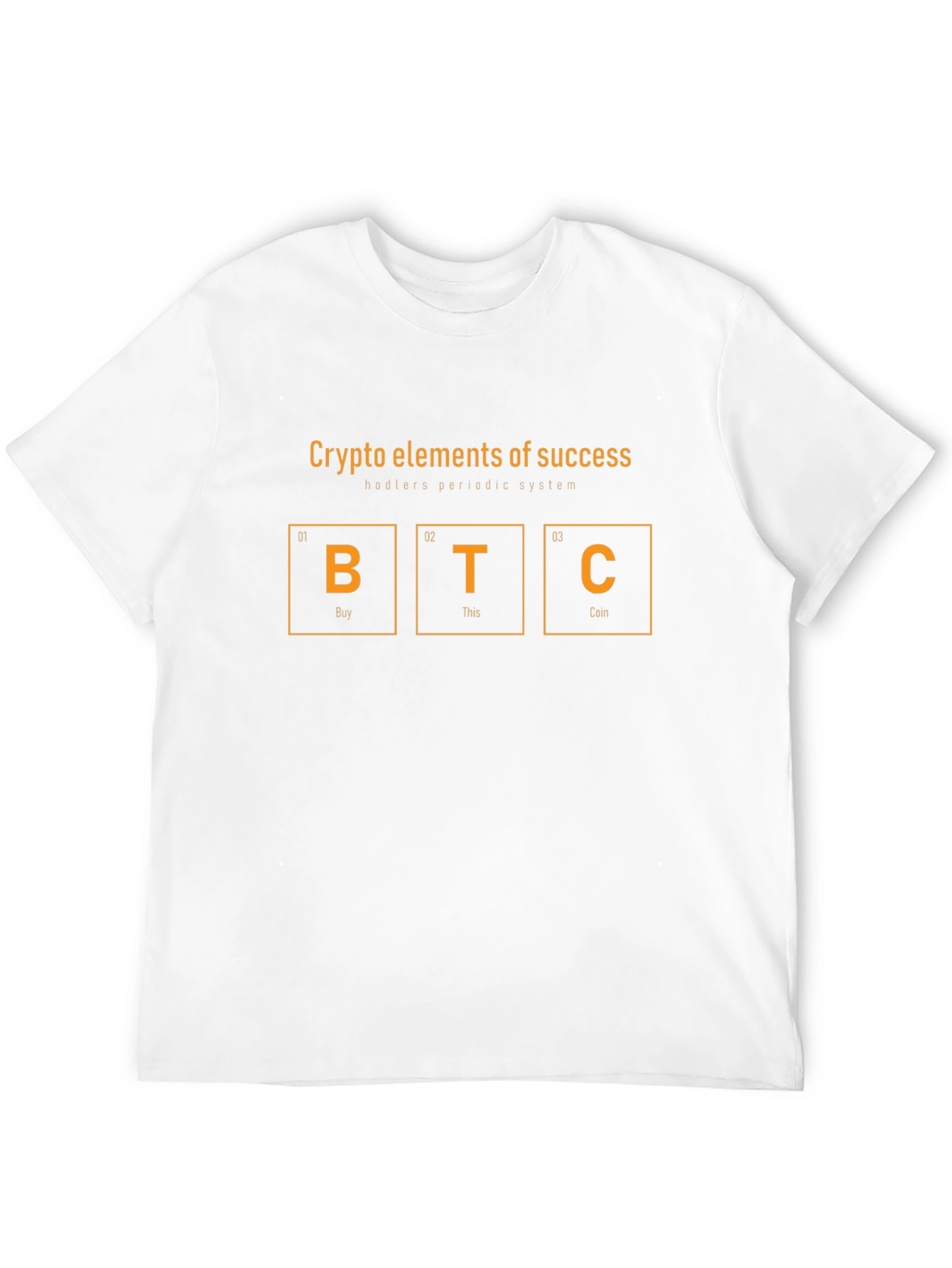 Crypto Elements T-Shirt - Bitcoin Hodler Periodic System Tee