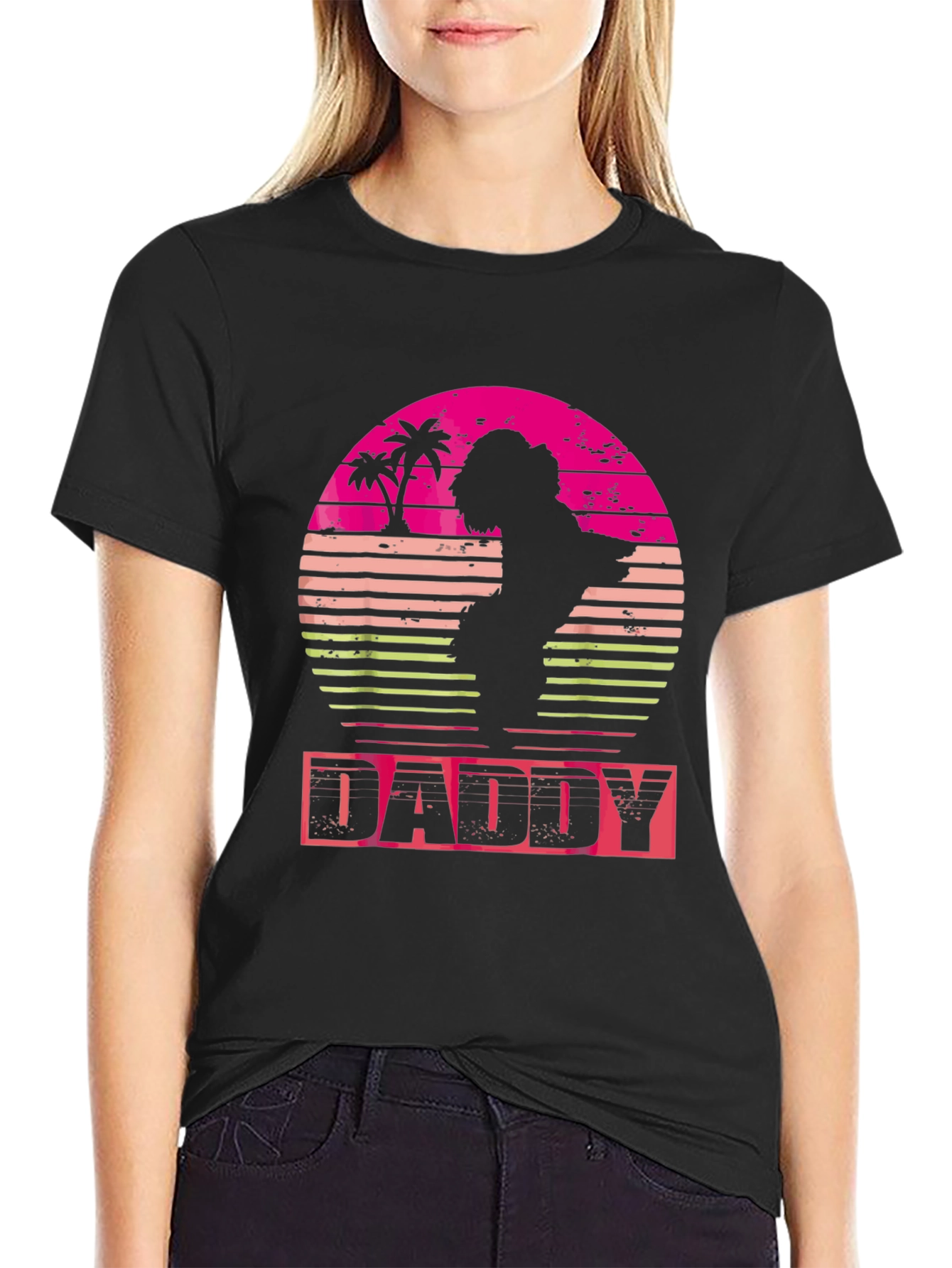 Retro Sunset Daddy T-Shirt - Fathers Day Gift