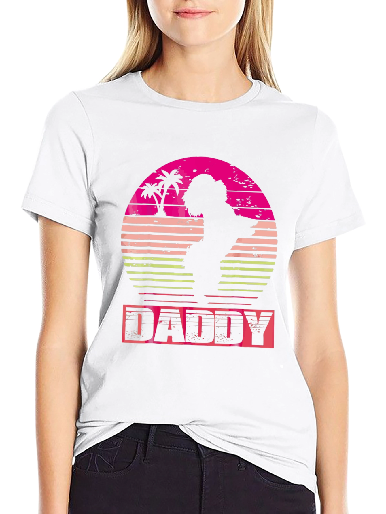 Retro Sunset Daddy T-Shirt - Fathers Day Gift