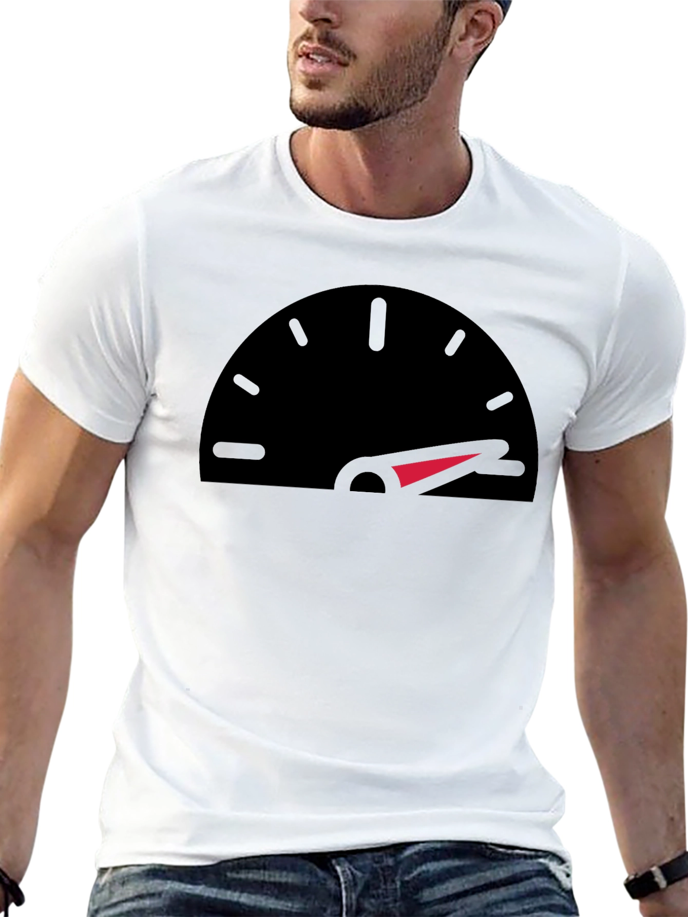 Speedometer Graphic Black T-Shirt