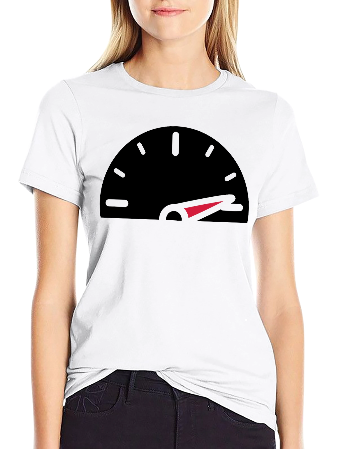 Speedometer Graphic Black T-Shirt
