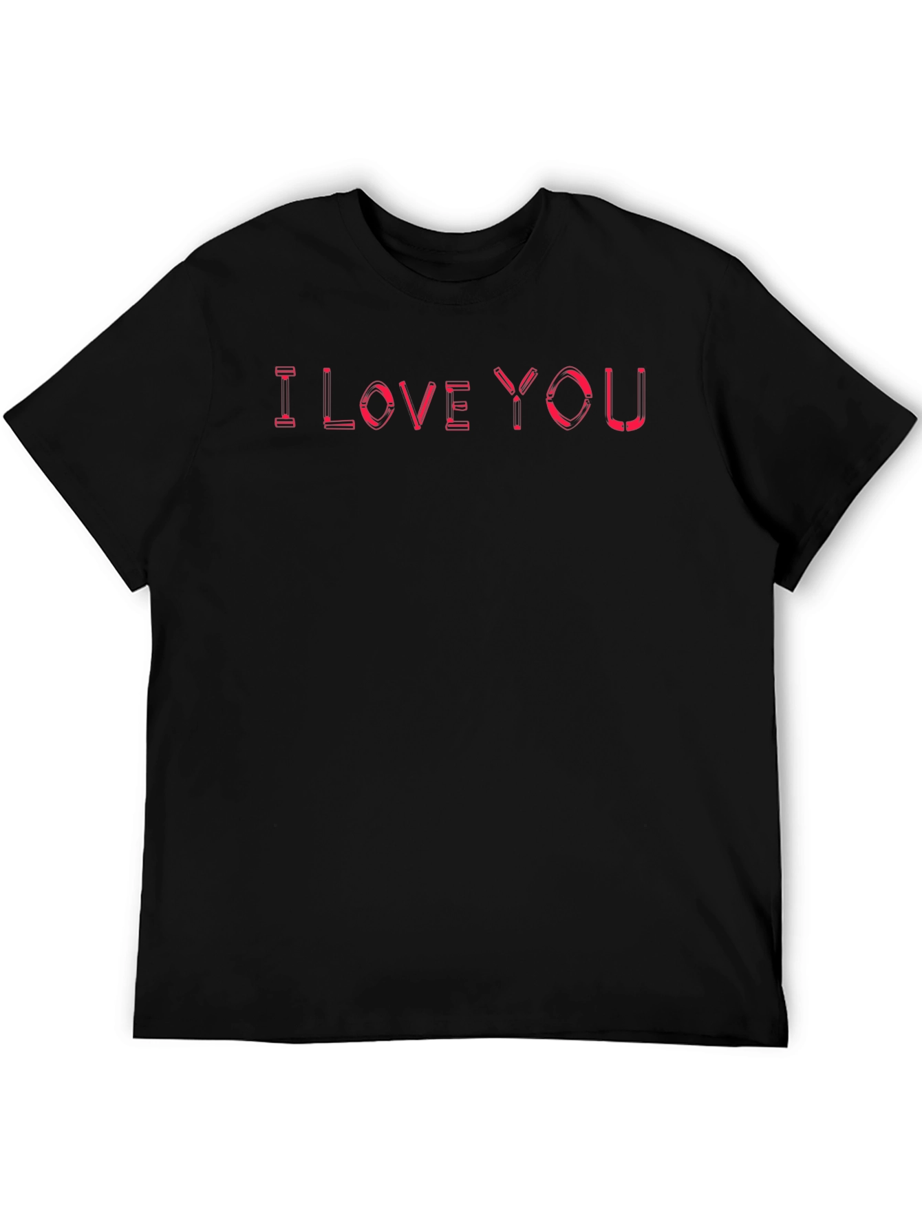 I Love You Graphic Tee - Black T-Shirt